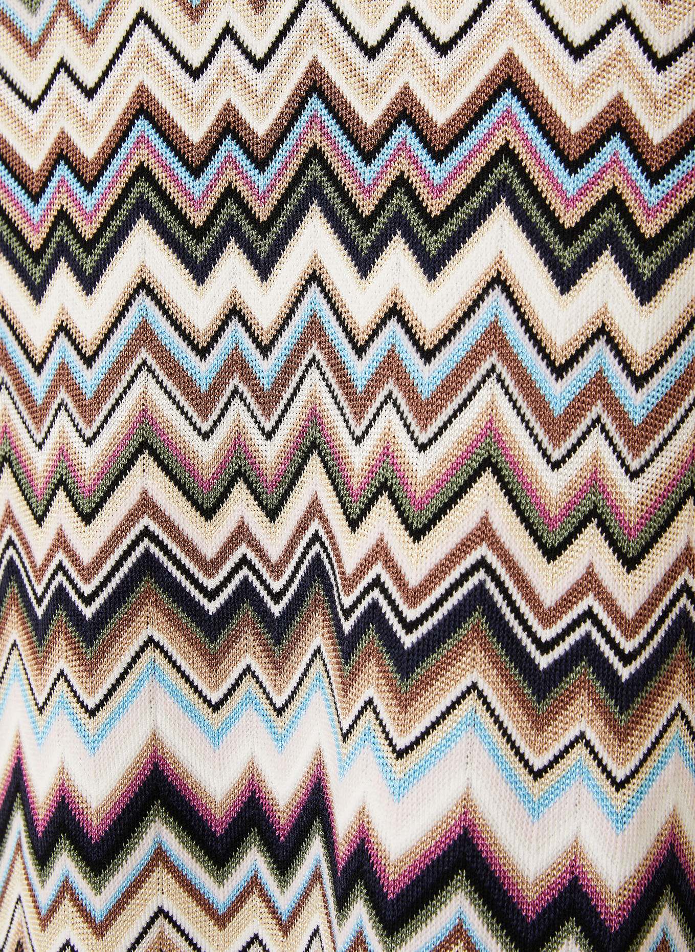 MISSONI Pletené šaty: KRÉMOVÁ / RŮŽOVÁ / TMAVĚ MODRÁ
