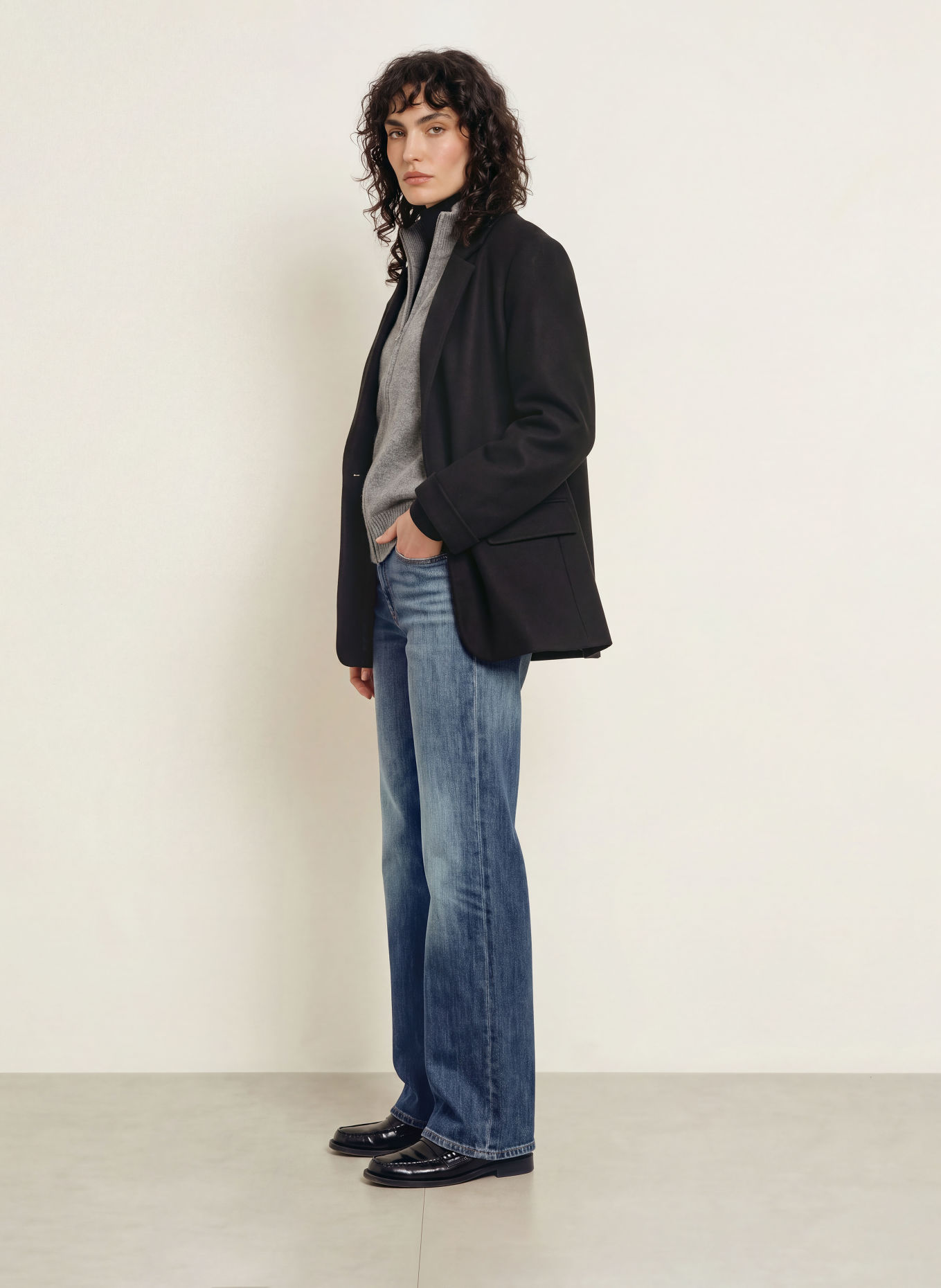7 for all mankind Wide Leg Jeans LOTTA: 3NE BLUE HOUR