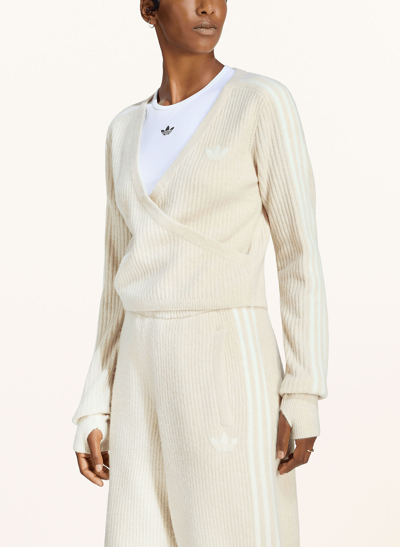 adidas Originals Cardigan: CREAM