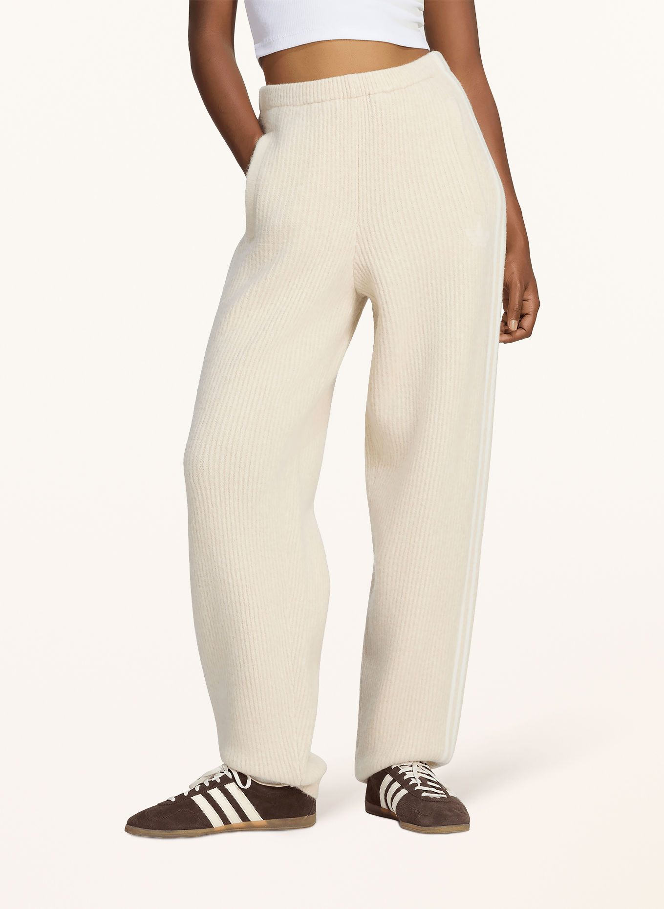 adidas Originals Knit Pants: CREAM