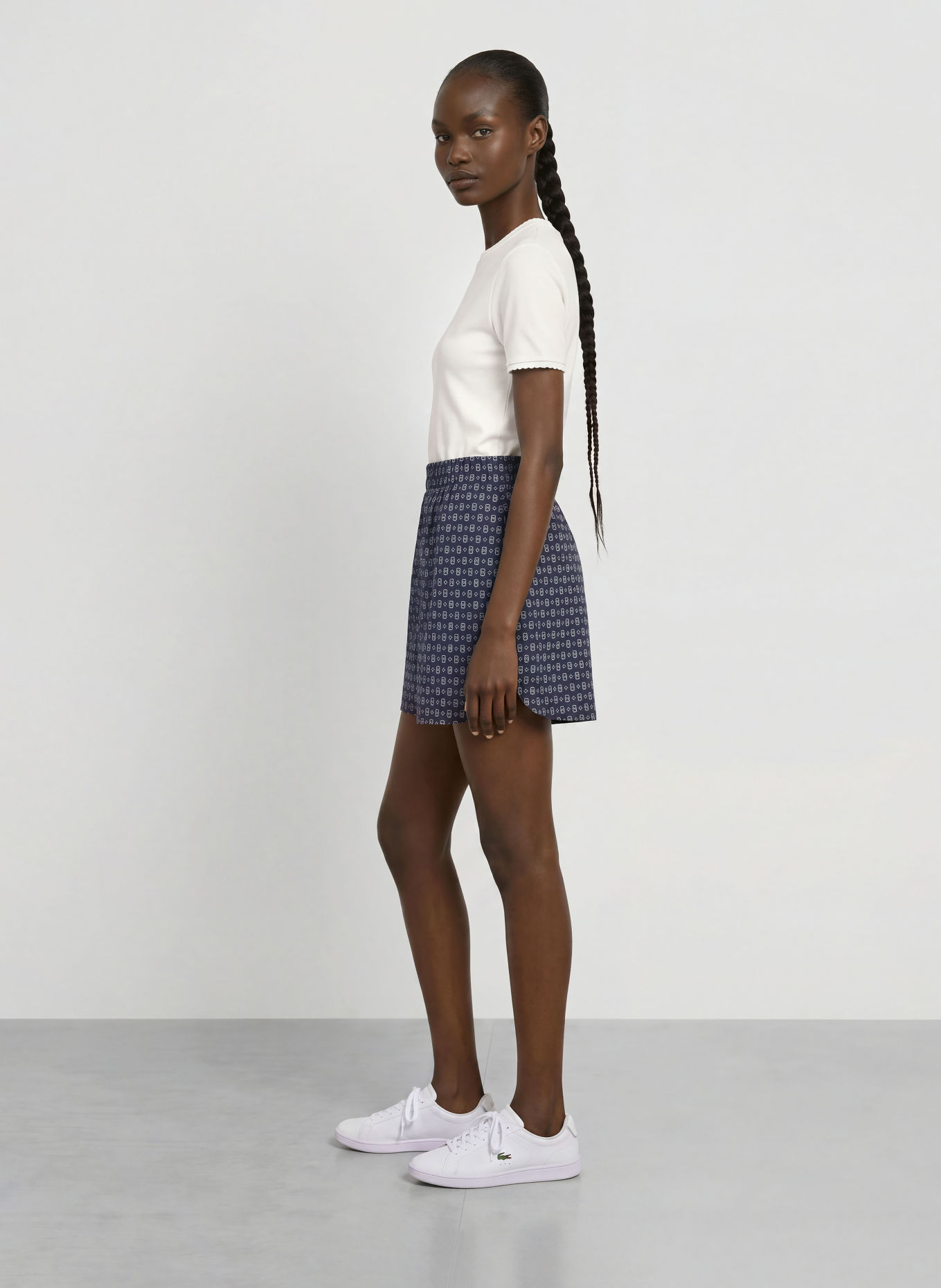 LACOSTE T-shirt van piqué: WIT