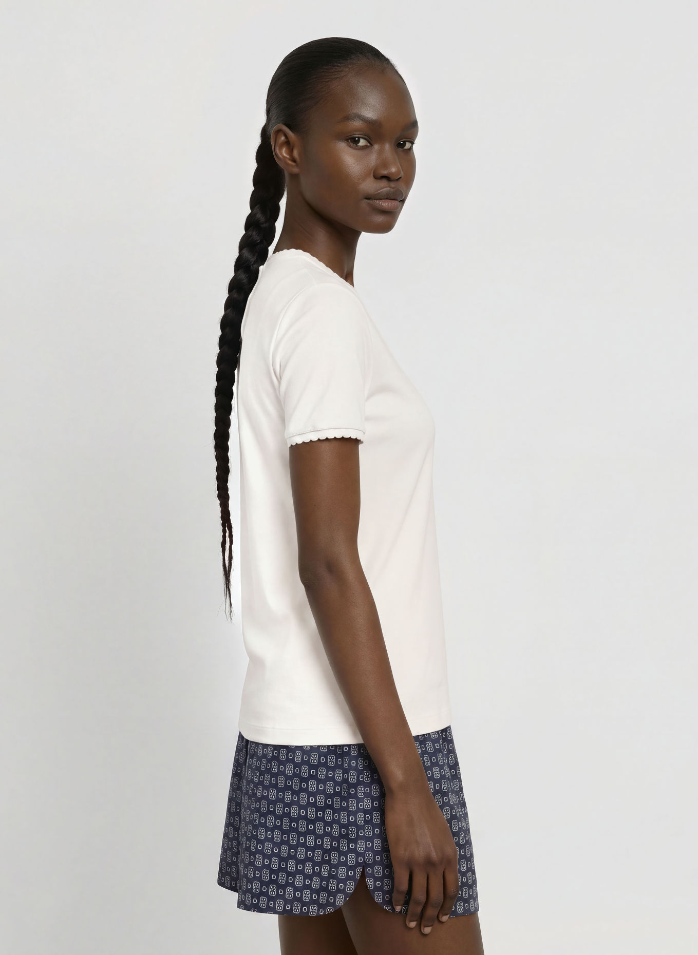 LACOSTE T-shirt van piqué: WIT