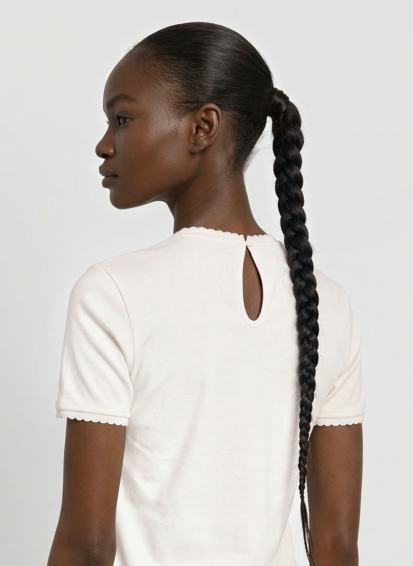 LACOSTE T-shirt van piqué: WIT