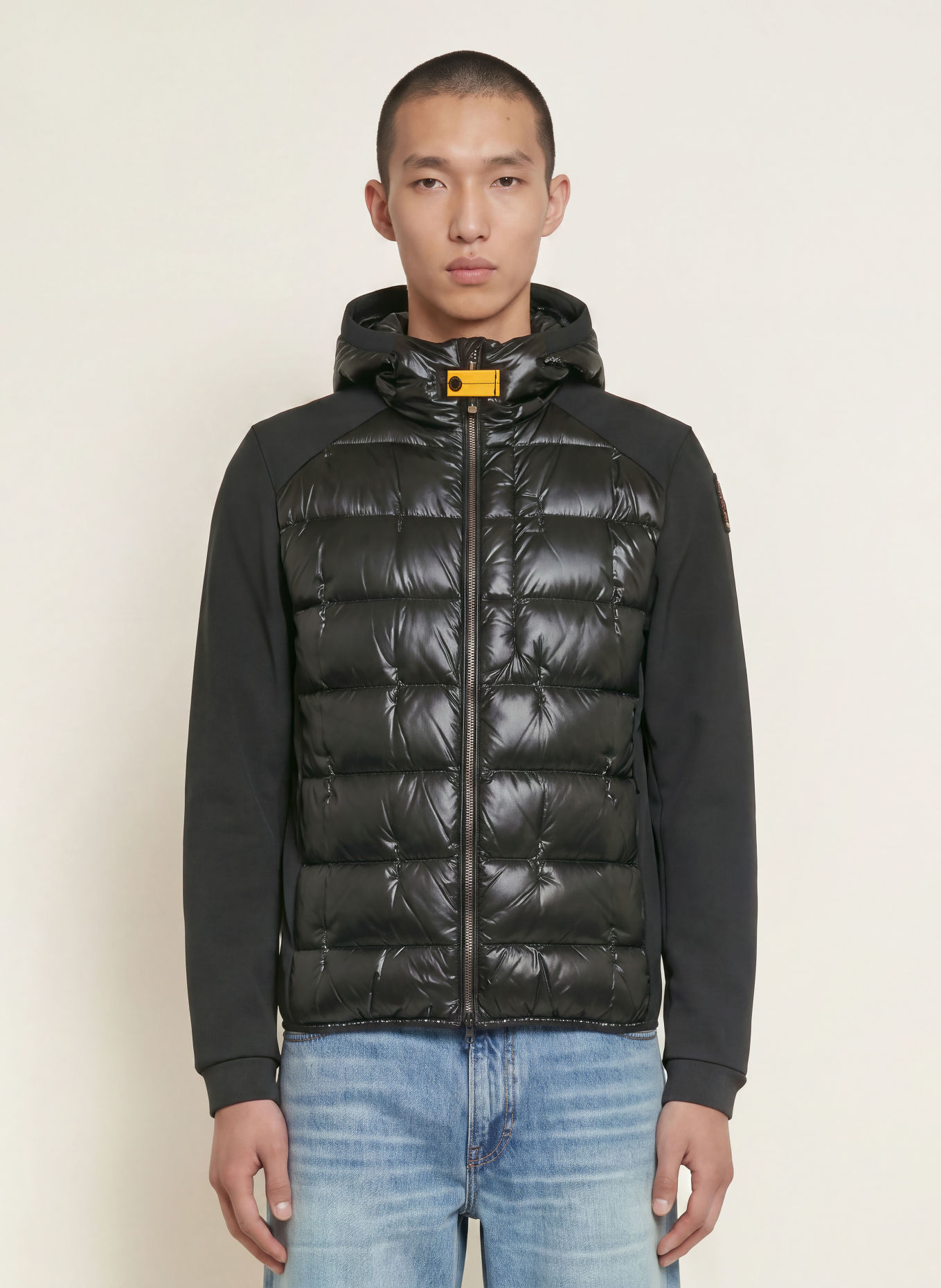 PARAJUMPERS VIGOLO dunjakke i blandet materiale: SORT