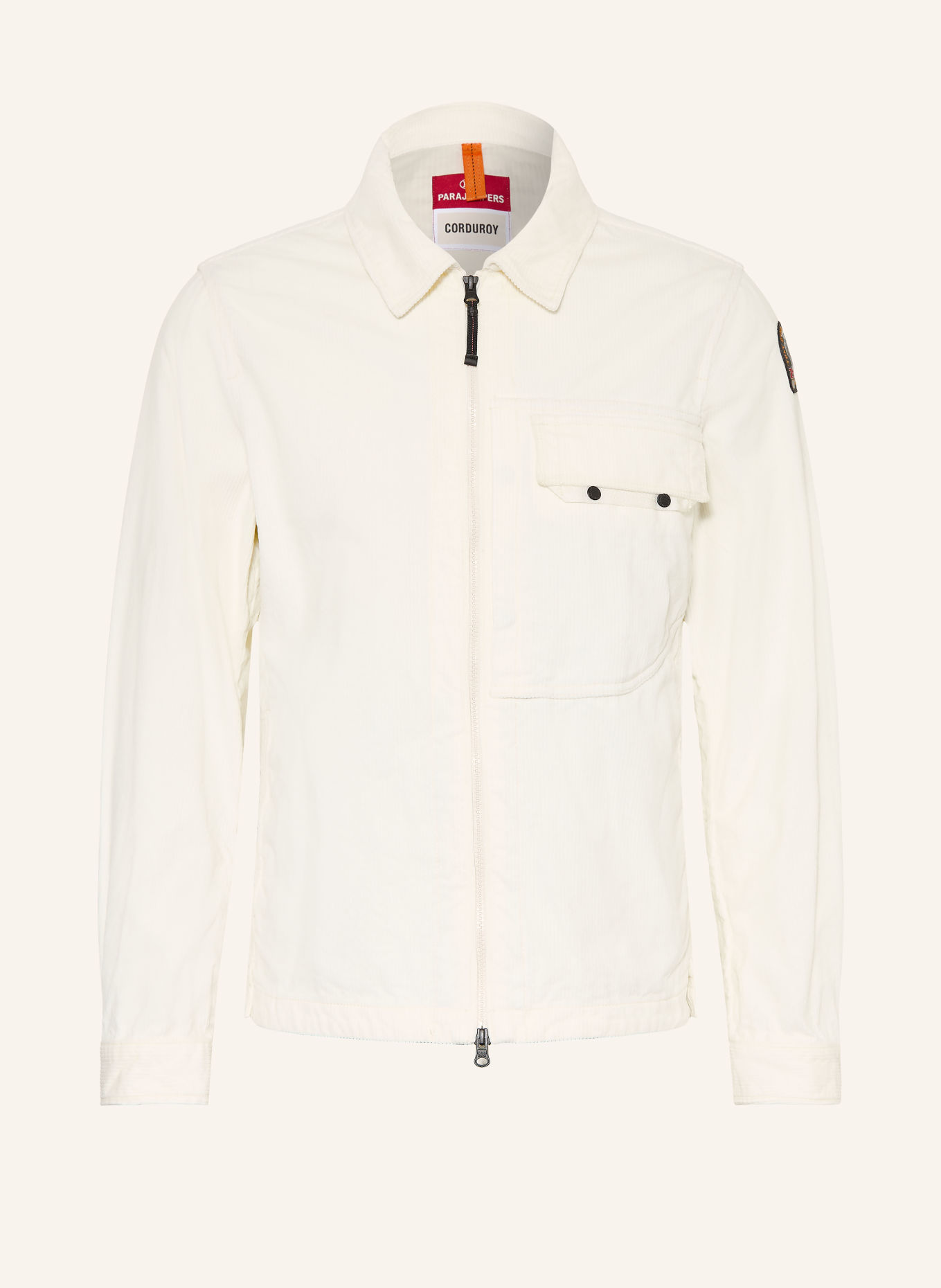 PARAJUMPERS Overjacket GALROSS aus Cord: ECRU
