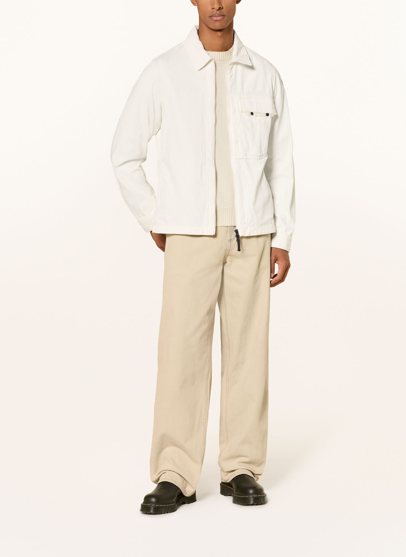 PARAJUMPERS Overjacket GALROSS aus Cord: ECRU
