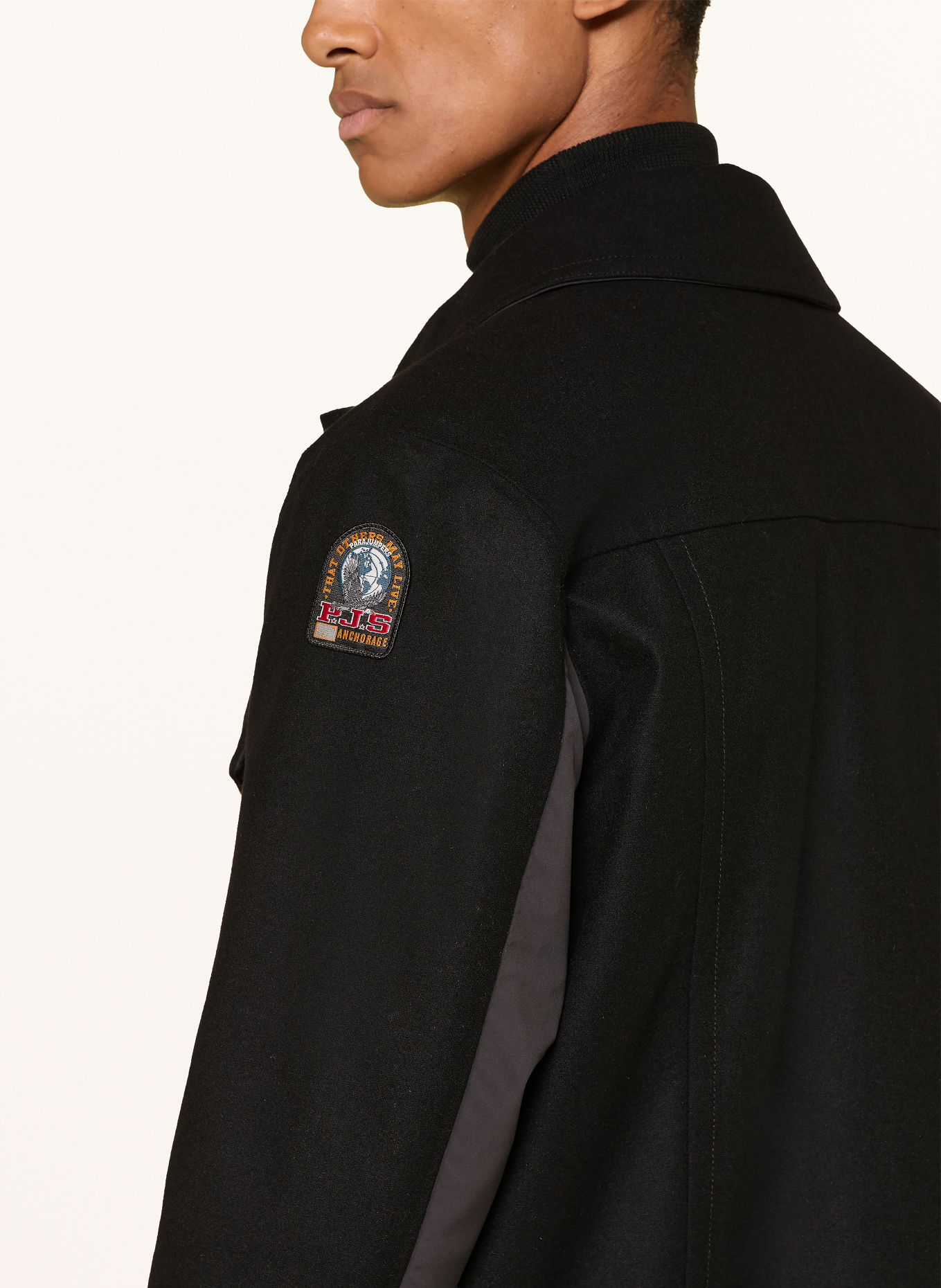 PARAJUMPERS Overjacket HINA mit abnehmbarer Kapuze: SCHWARZ