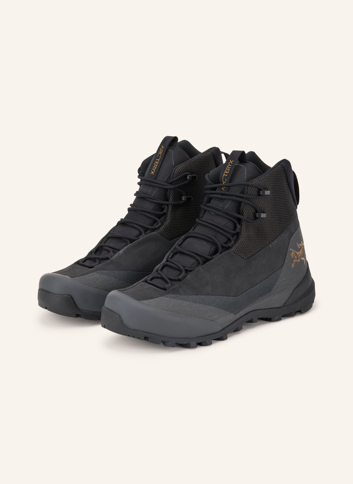 ARC'TERYX KONSEAL Climbing Shoes: BLACK / DARK GRAY