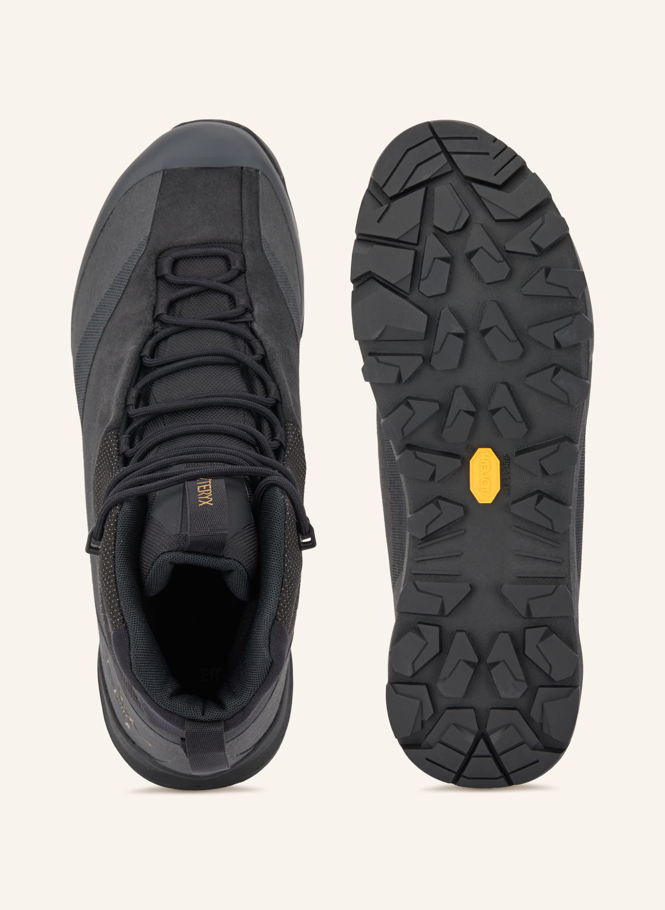 ARC'TERYX KONSEAL Climbing Shoes: BLACK / DARK GRAY