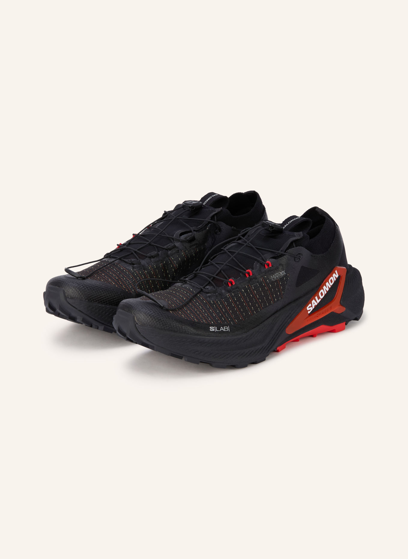 SALOMON S/LAB GENESIS 2 Trail running shoes: BLACK / NEON RED
