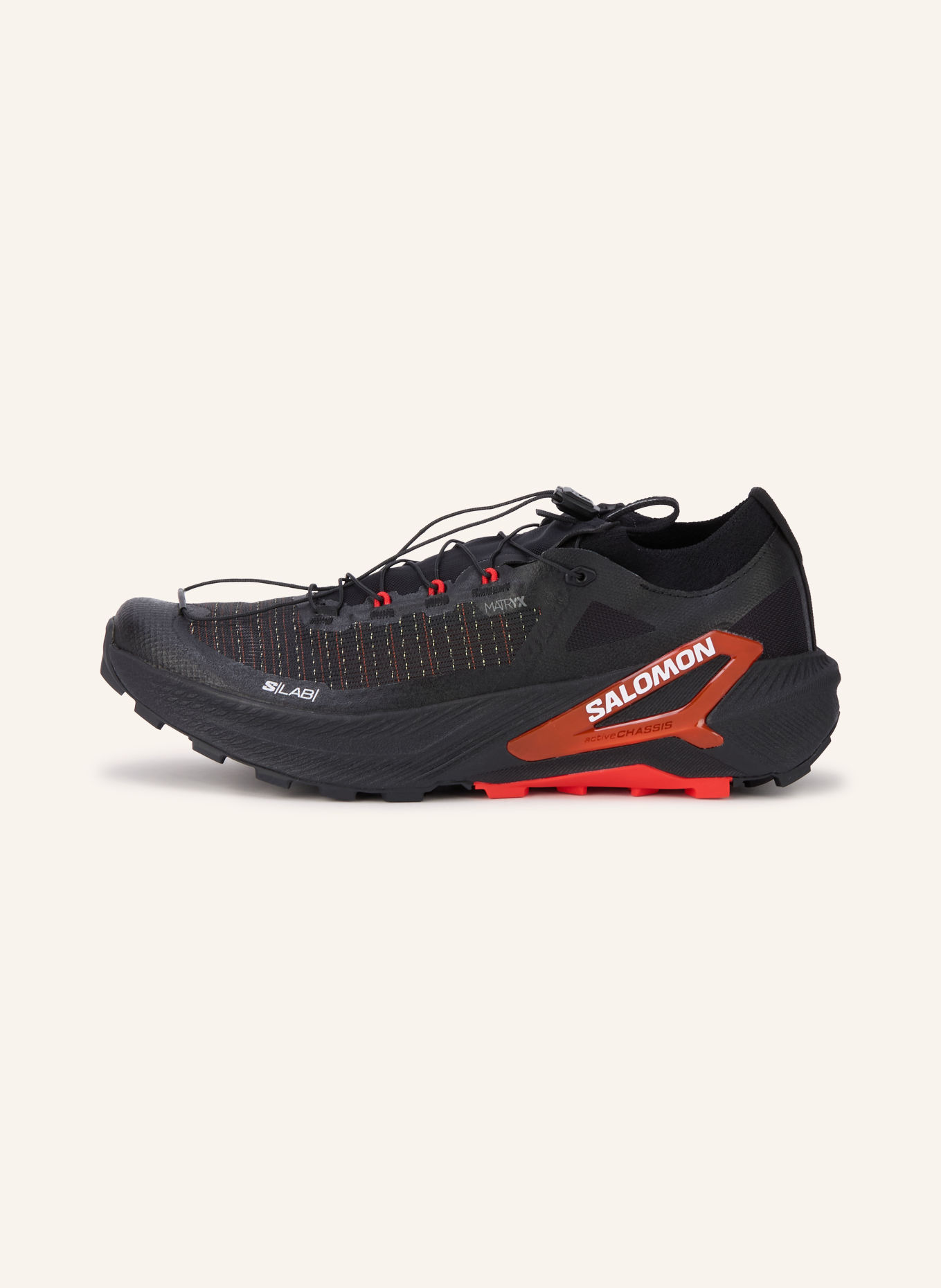 SALOMON S/LAB GENESIS 2 Trail running shoes: BLACK / NEON RED