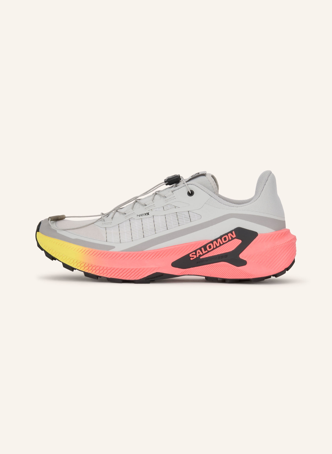 SALOMON Buty do biegania w terenie GENESIS 2: JASNOCZARY / JASKRAWY CZERWONY