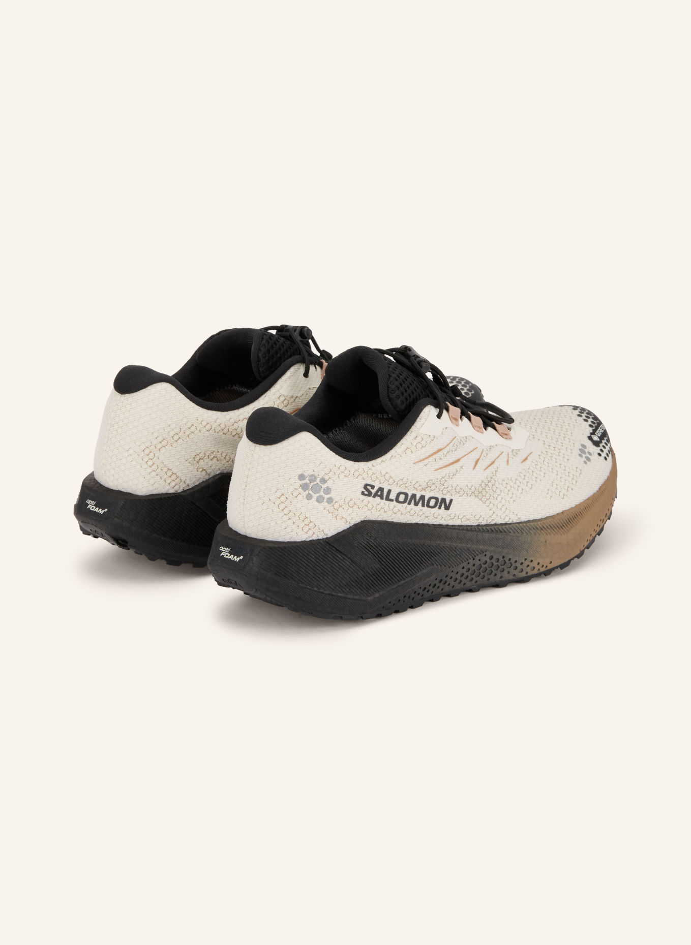 SALOMON Trailrunningsko AERO BLAZE 4 GRVL GTX: CREME / LYSEBRUN / SORT