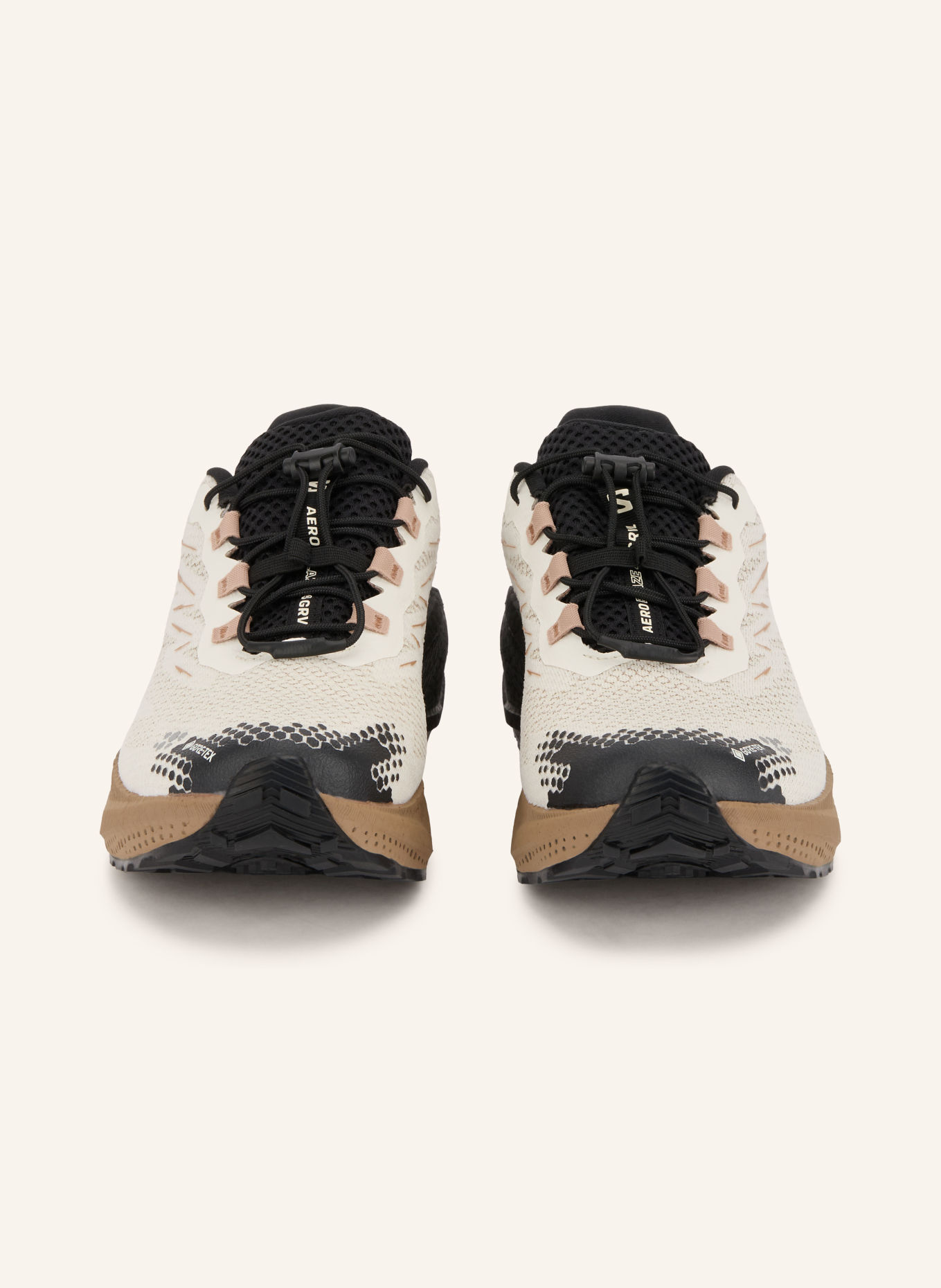 SALOMON Trailrunningsko AERO BLAZE 4 GRVL GTX: CREME / LYSEBRUN / SORT