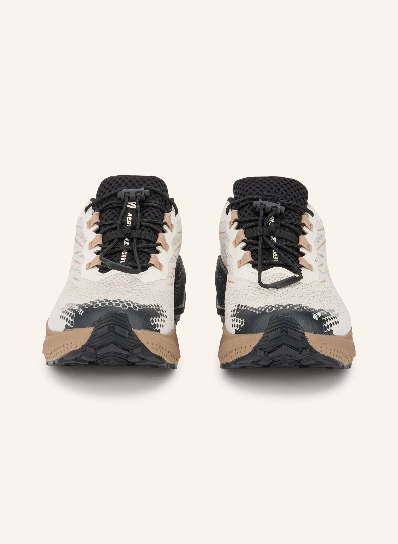 SALOMON AERO BLAZE 4 GRVL GTX Trail running shoes: CREAM / LIGHT BROWN / BLACK