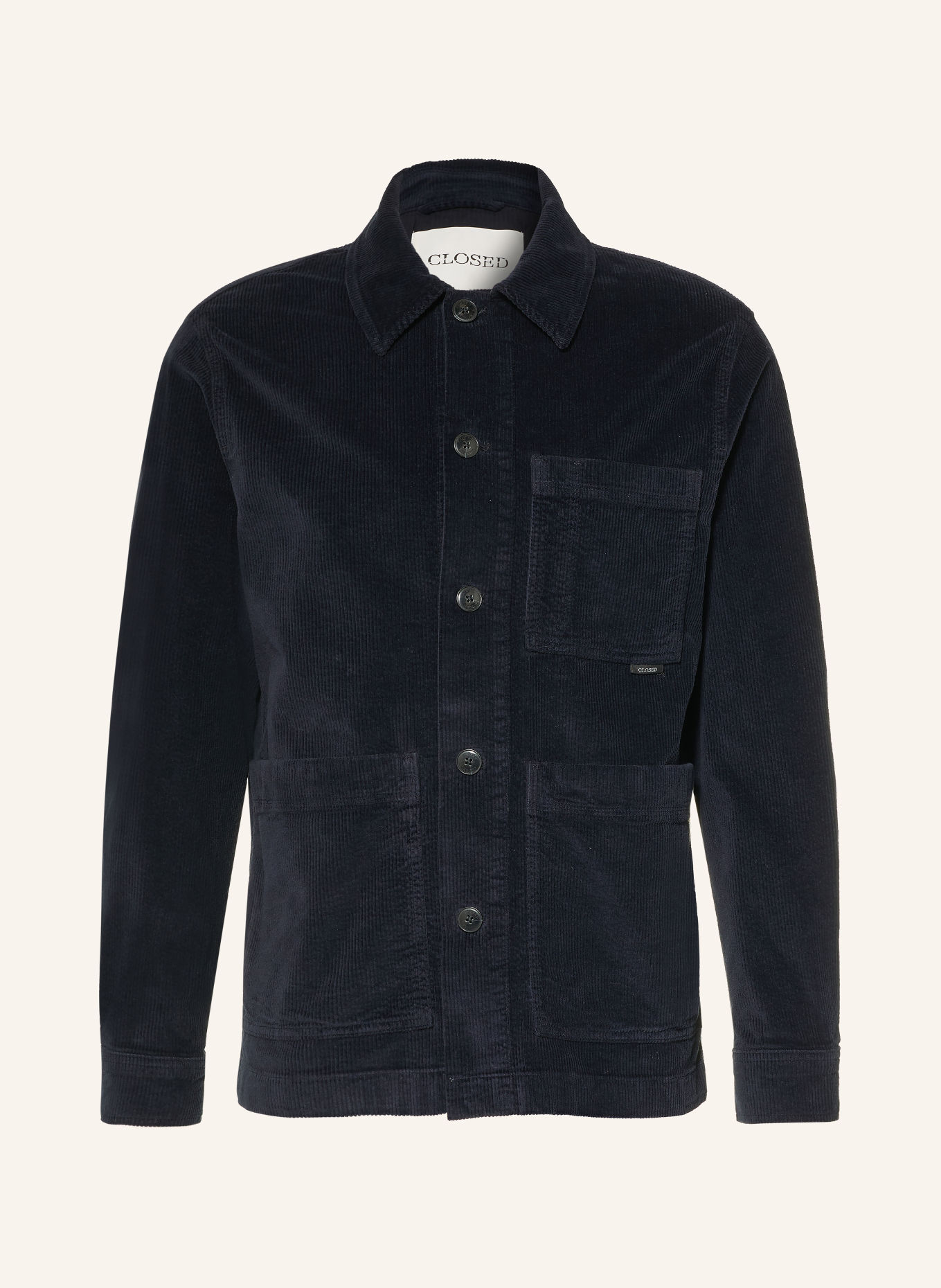 CLOSED Overjacket van corduroy: DONKERBLAUW