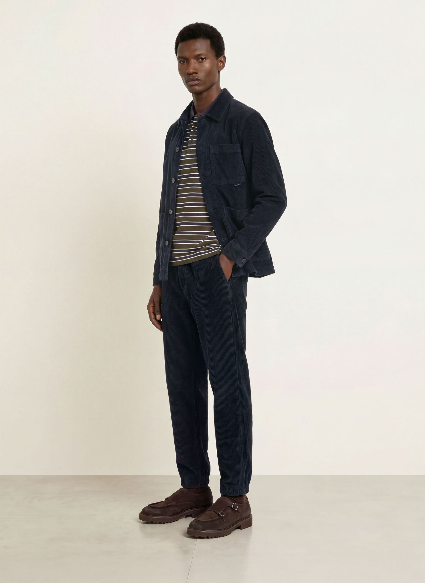 CLOSED Overjacket van corduroy: DONKERBLAUW