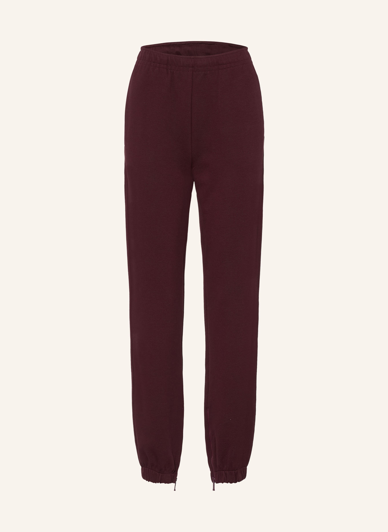 LACOSTE Broek: DONKERROOD