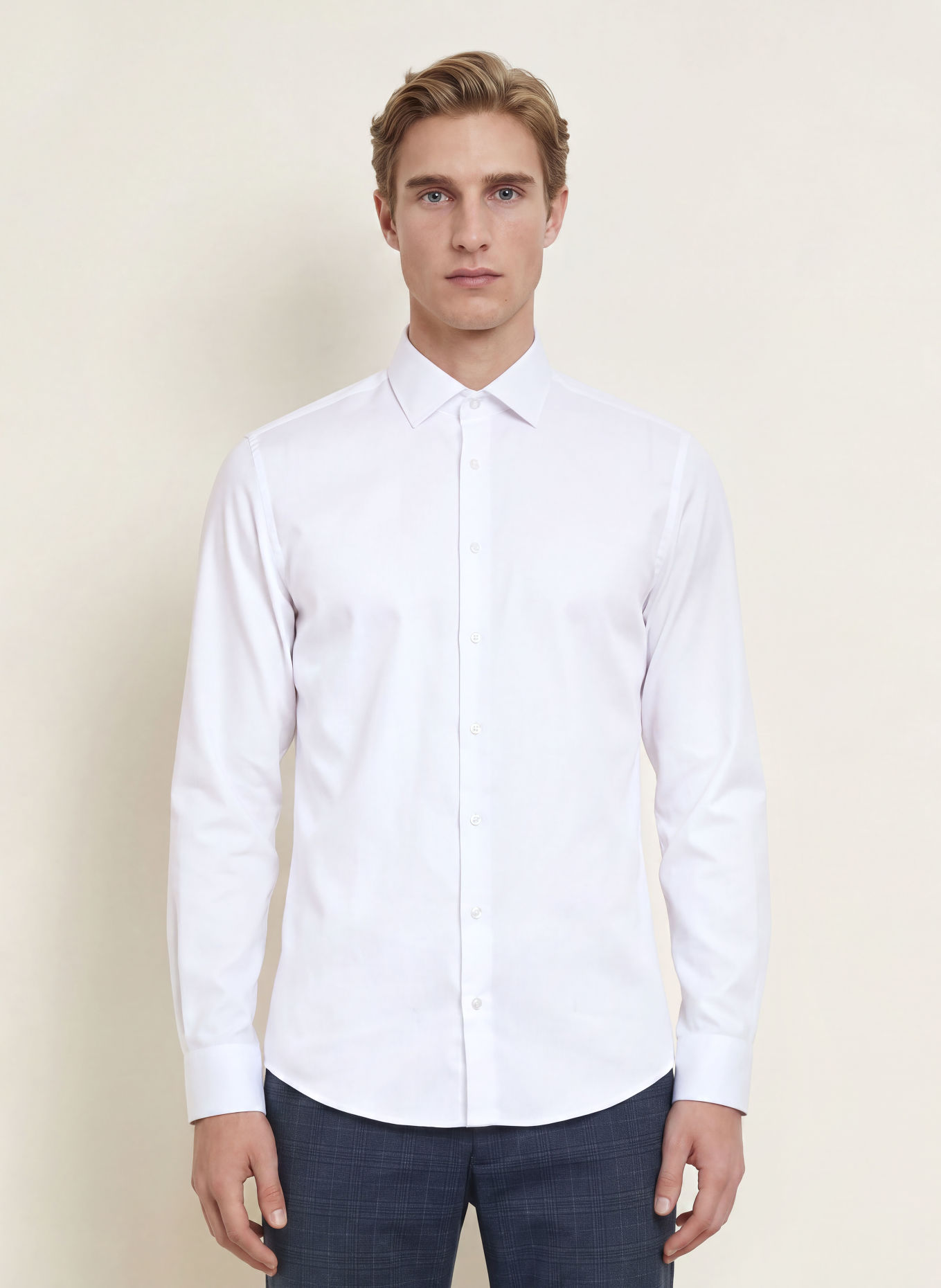seidensticker Slim-Fit Shirt: WHITE