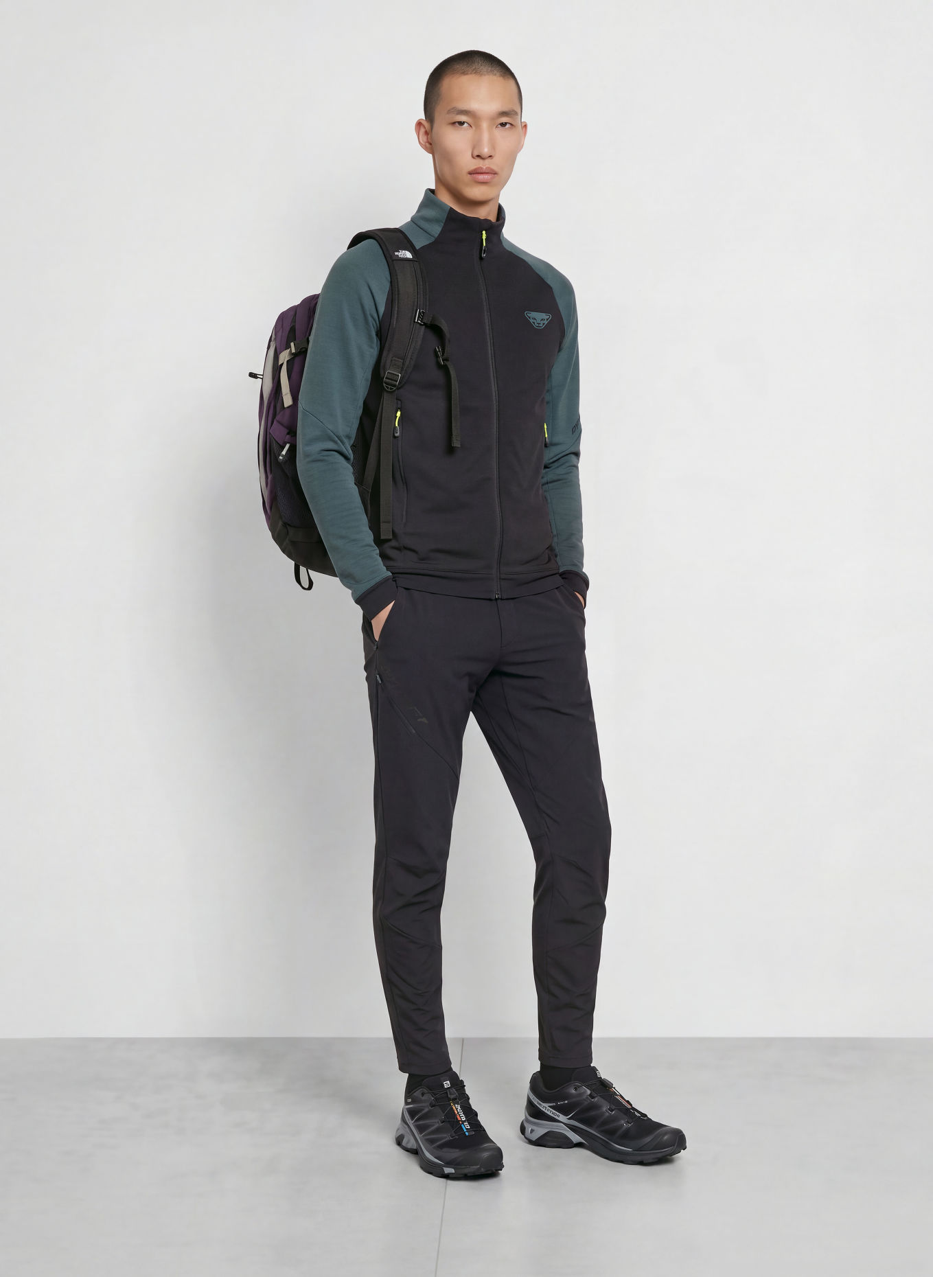DYNAFIT Jachetă intermediară RADICAL POLARTEC®: ALBASTRU-CENUȘIU / NEGRU