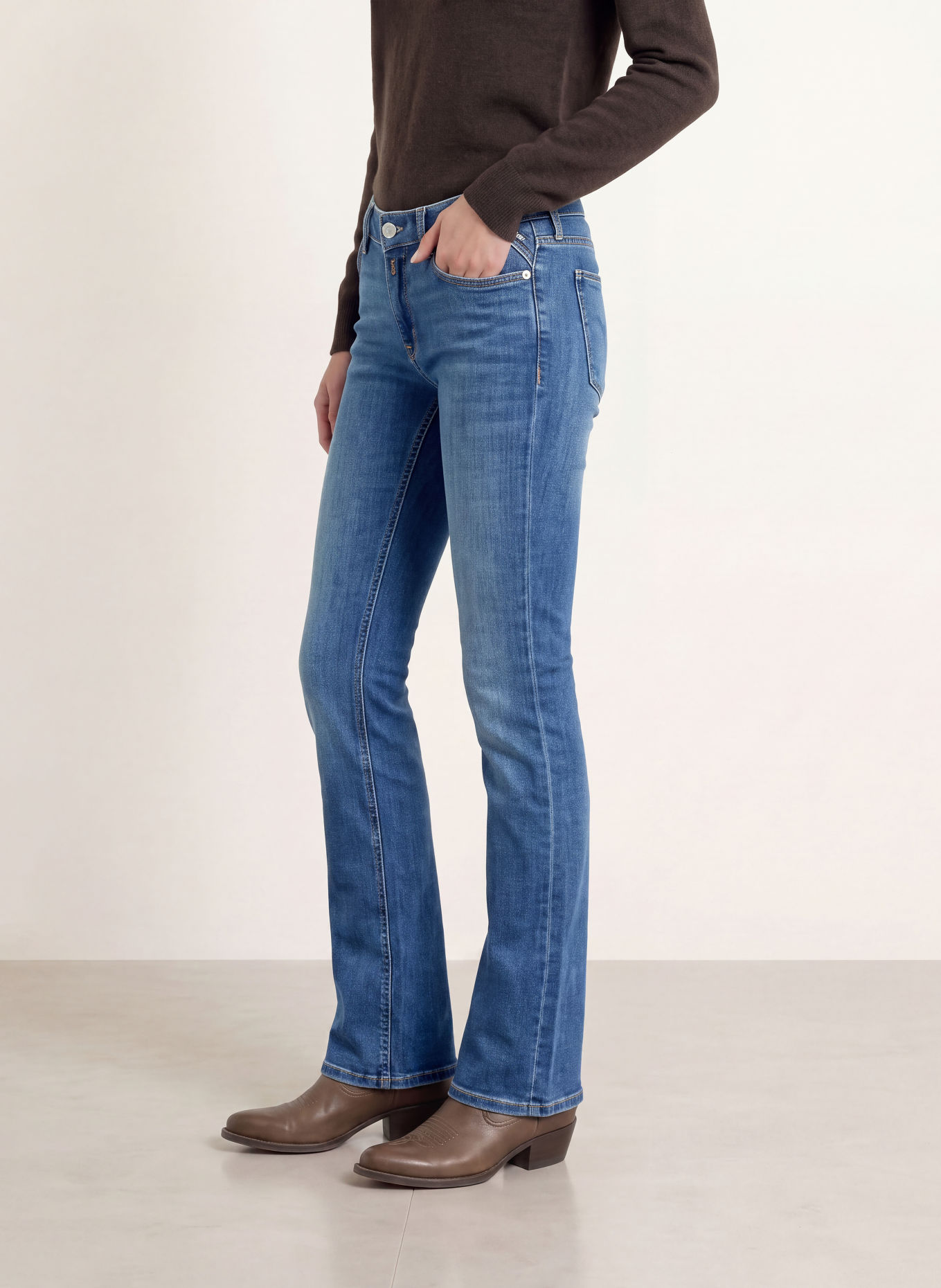 REPLAY Bootcut jeans NEW LUZ: C009 MEDIUM BLUE