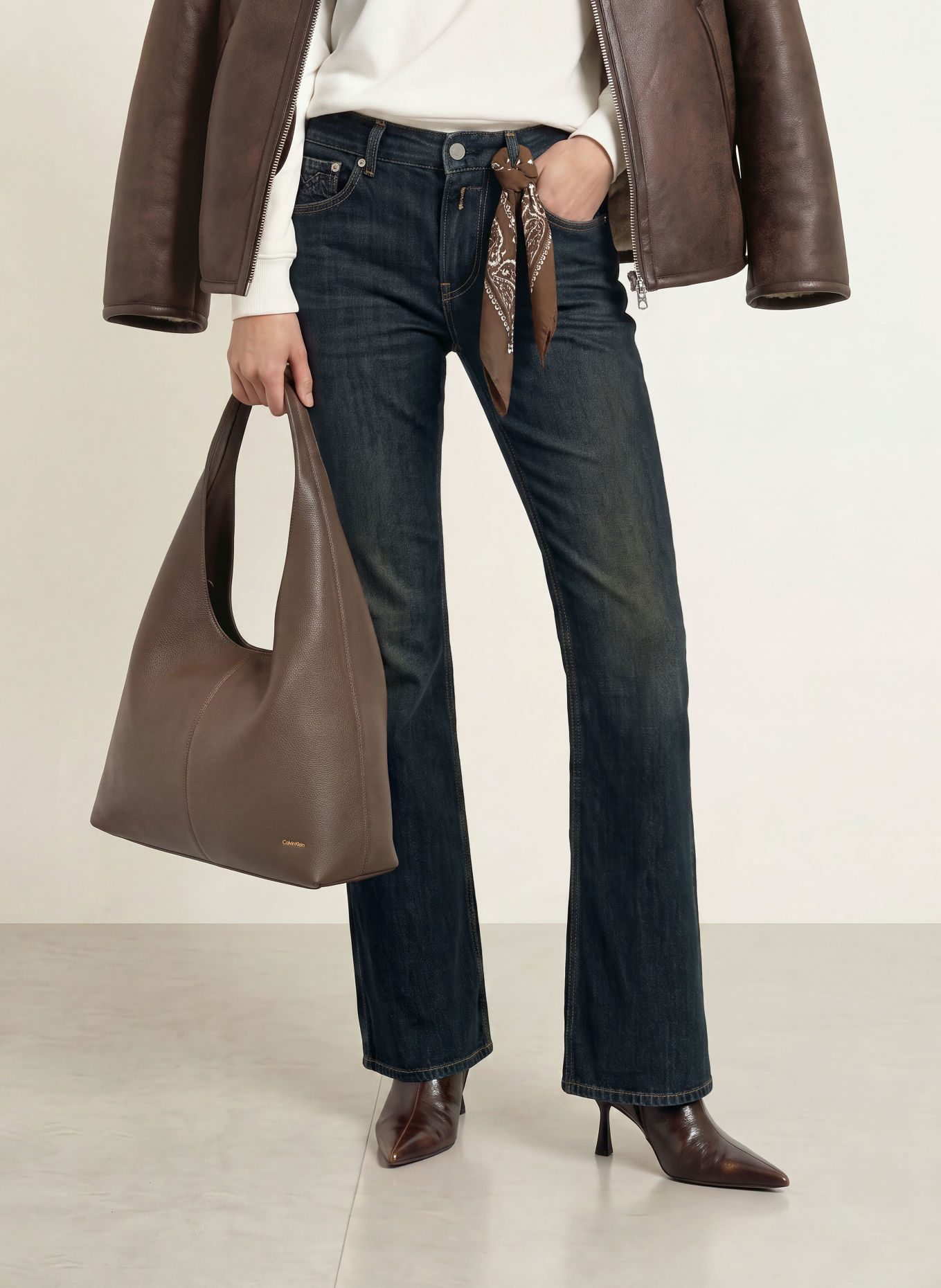 REPLAY Flared Jeans JANCE: C007 DARK BLUE