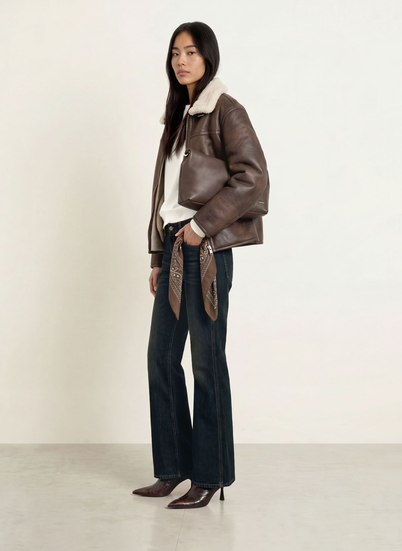 REPLAY Flared Jeans JANCE: C007 DARK BLUE