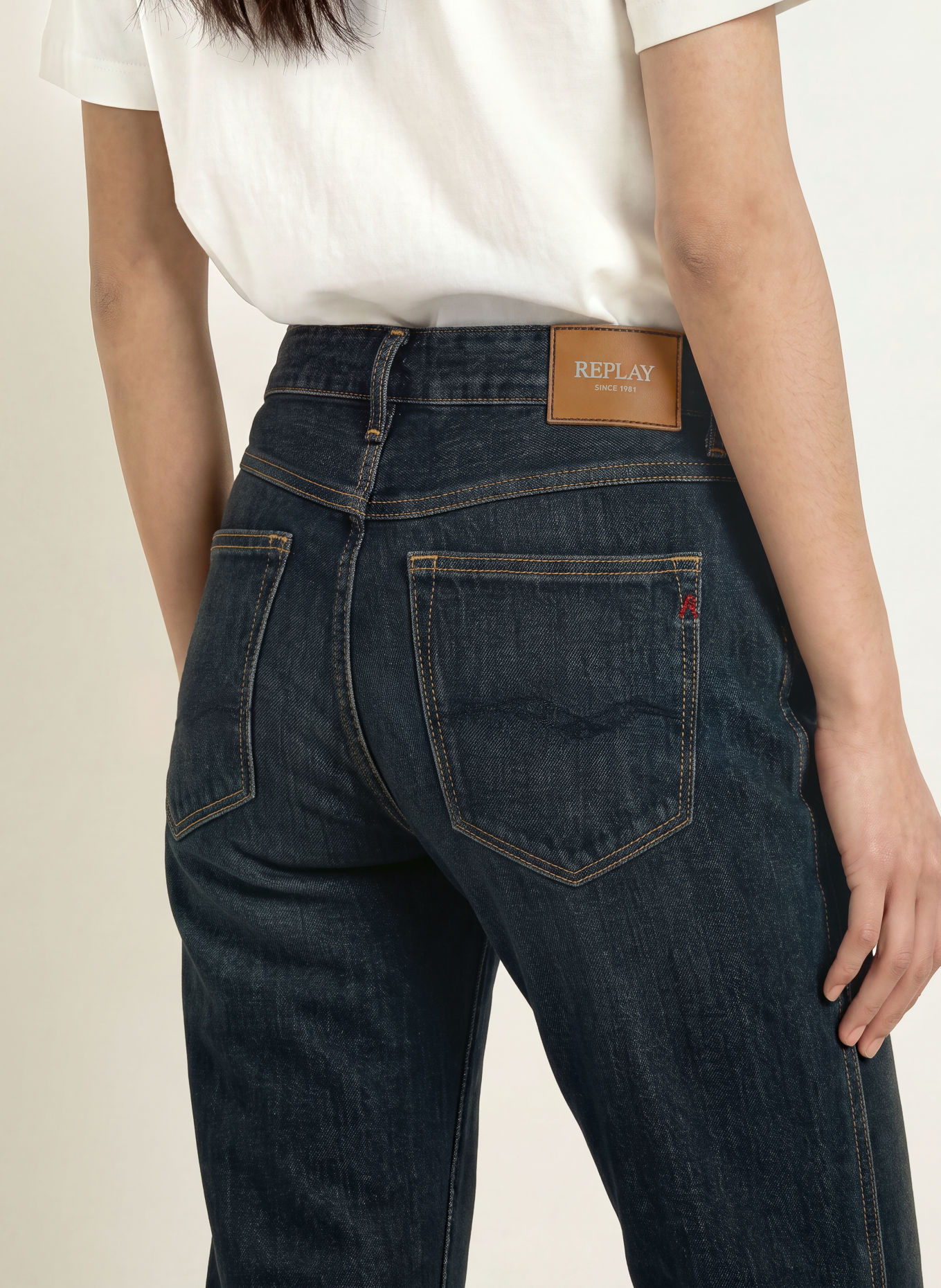 REPLAY Flared Jeans JANCE: C007 DARK BLUE