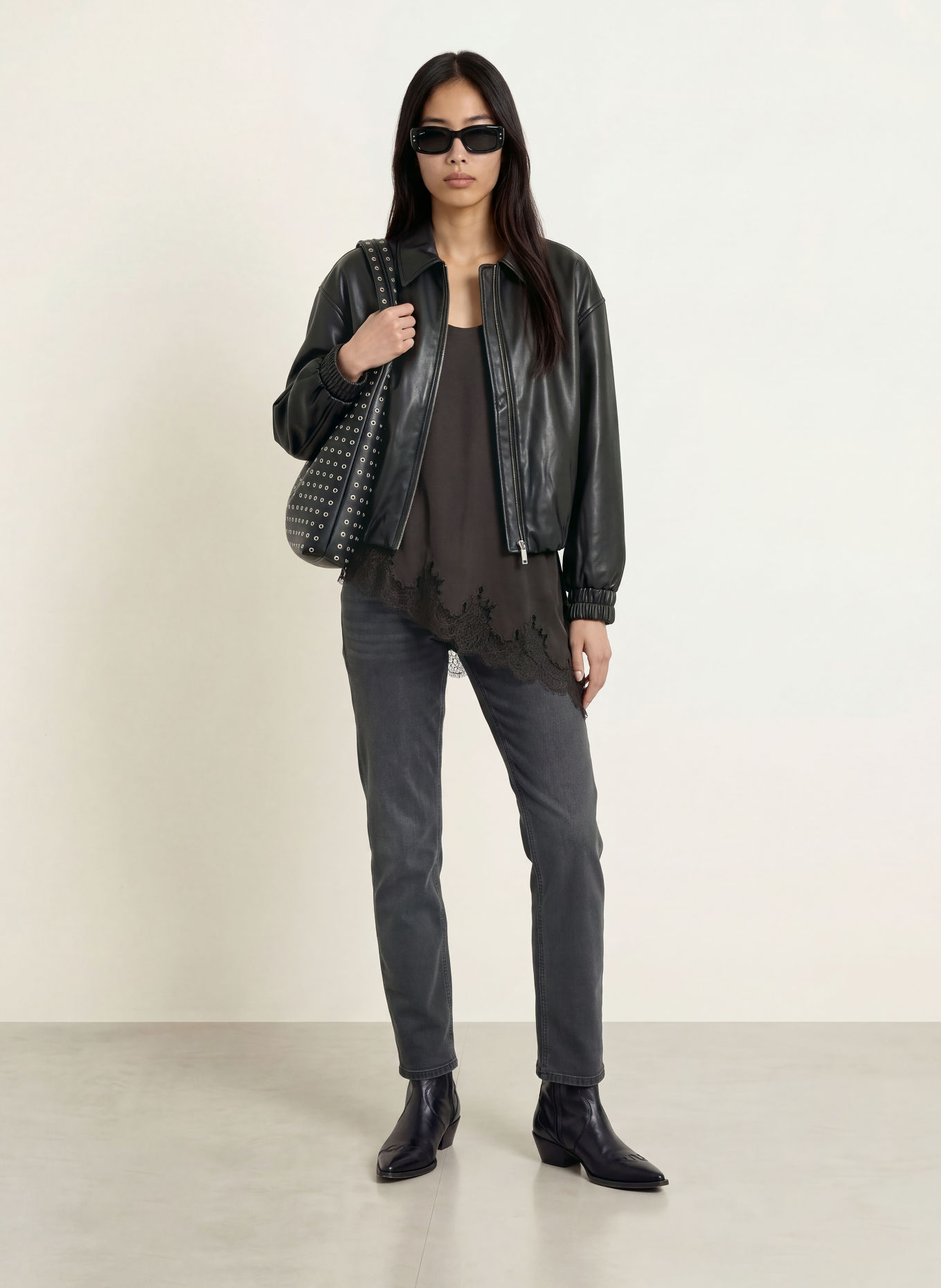 REPLAY Straight jeans AKEME: C097 DARK GREY