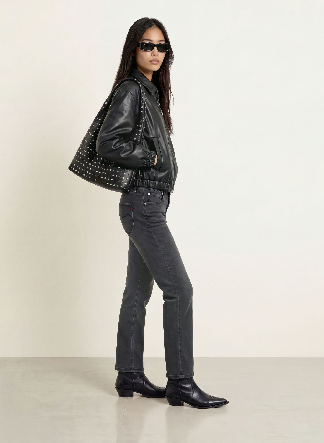 REPLAY Straight jeans AKEME: C097 DARK GREY