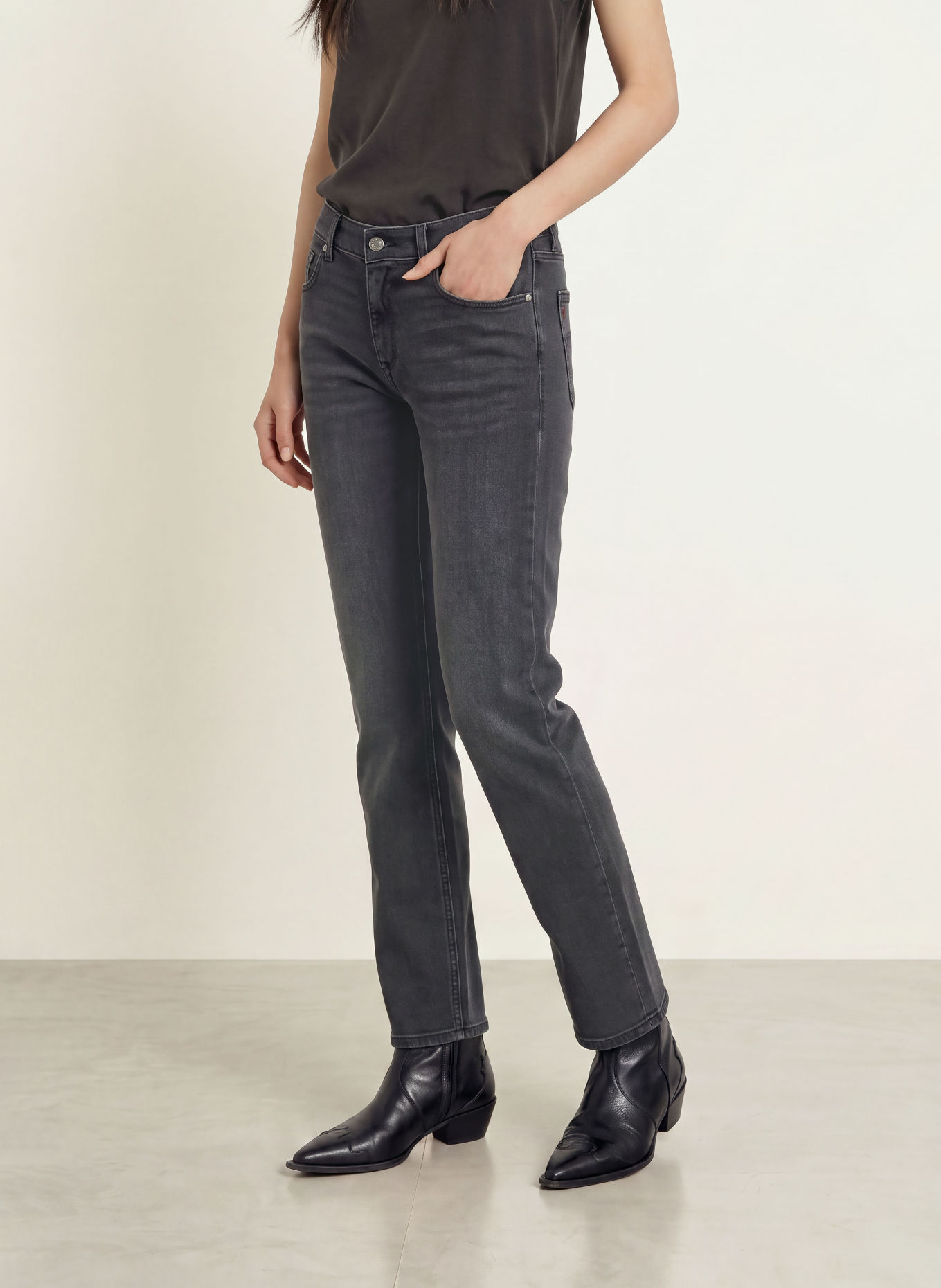 REPLAY Straight jeans AKEME: C097 DARK GREY