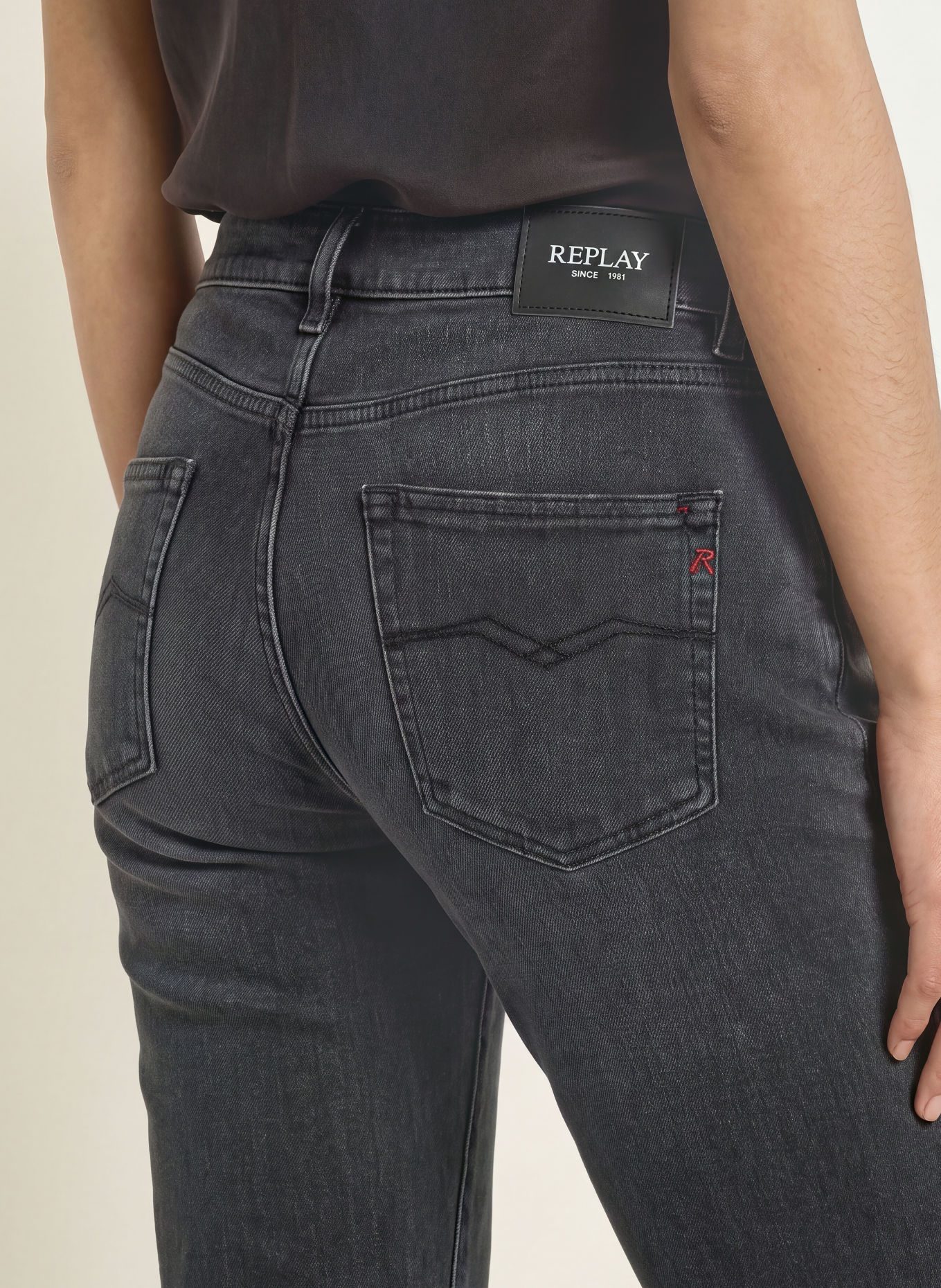 REPLAY Straight jeans AKEME: C097 DARK GREY