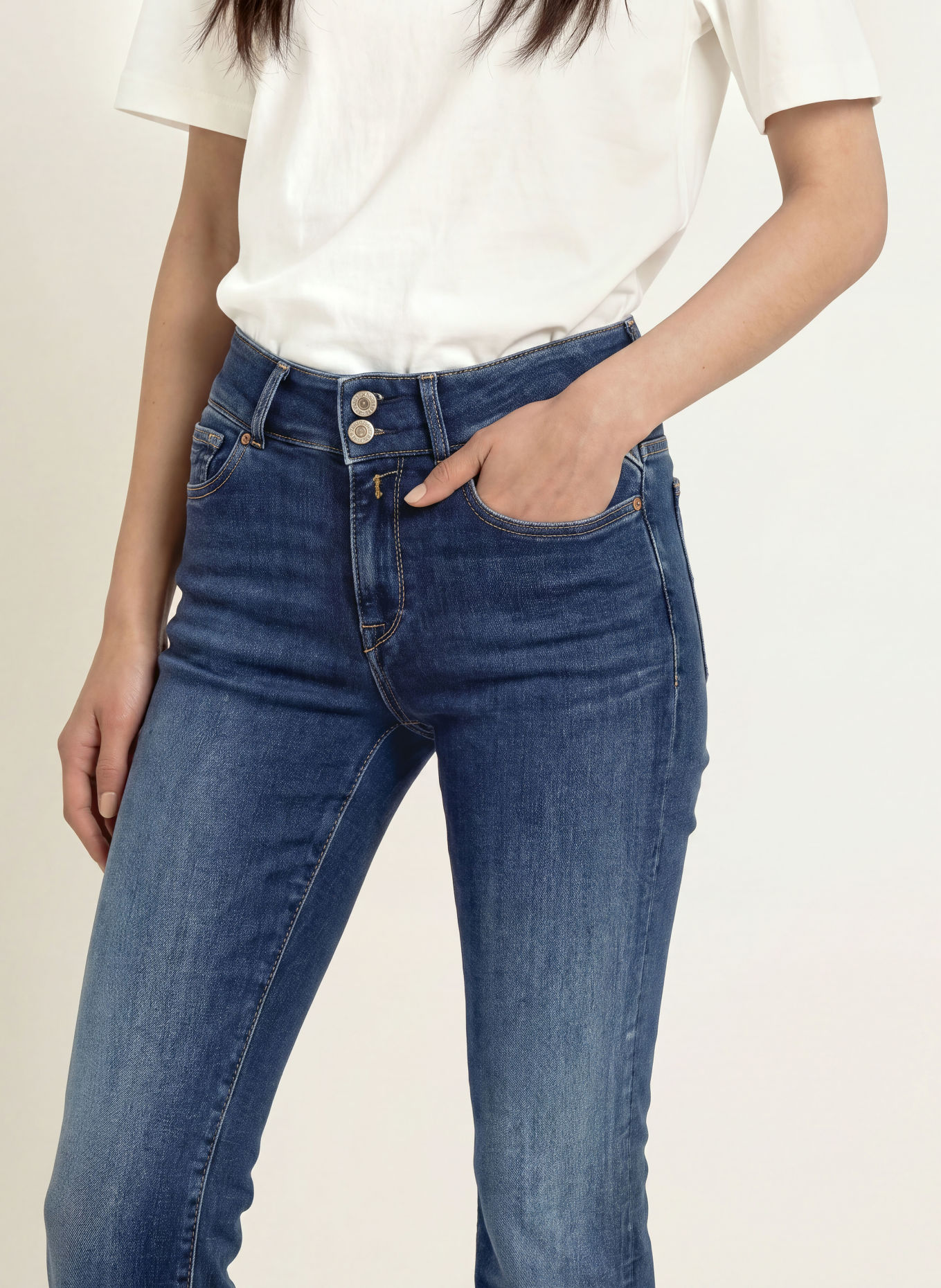 REPLAY Flared Jeans NEW LUZ: C007 DARK BLUE