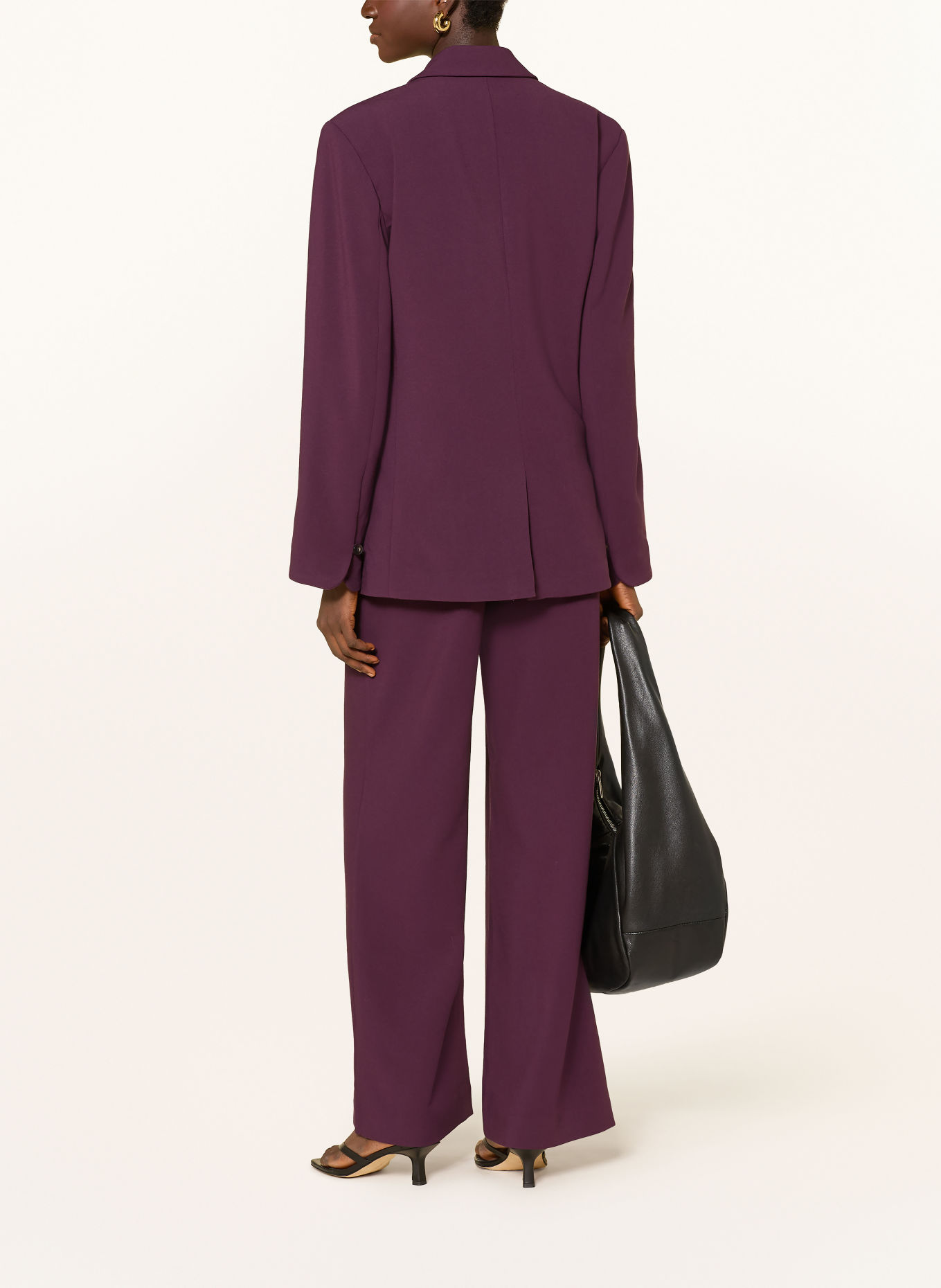 MSCH COPENHAGEN Wide-leg trousers MSCHMACY MICHELLE: DARK PURPLE