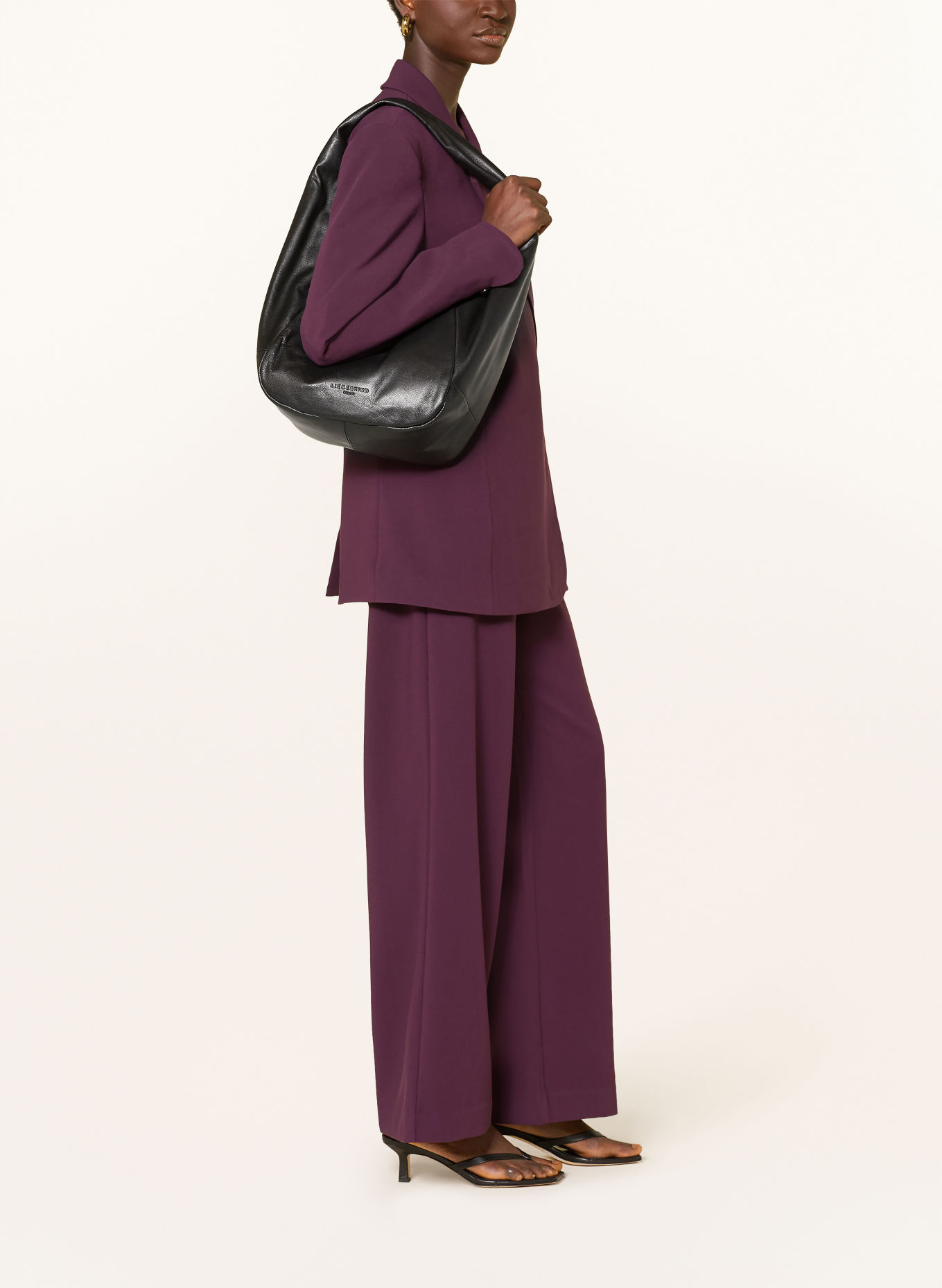 MSCH COPENHAGEN Wide-leg trousers MSCHMACY MICHELLE: DARK PURPLE