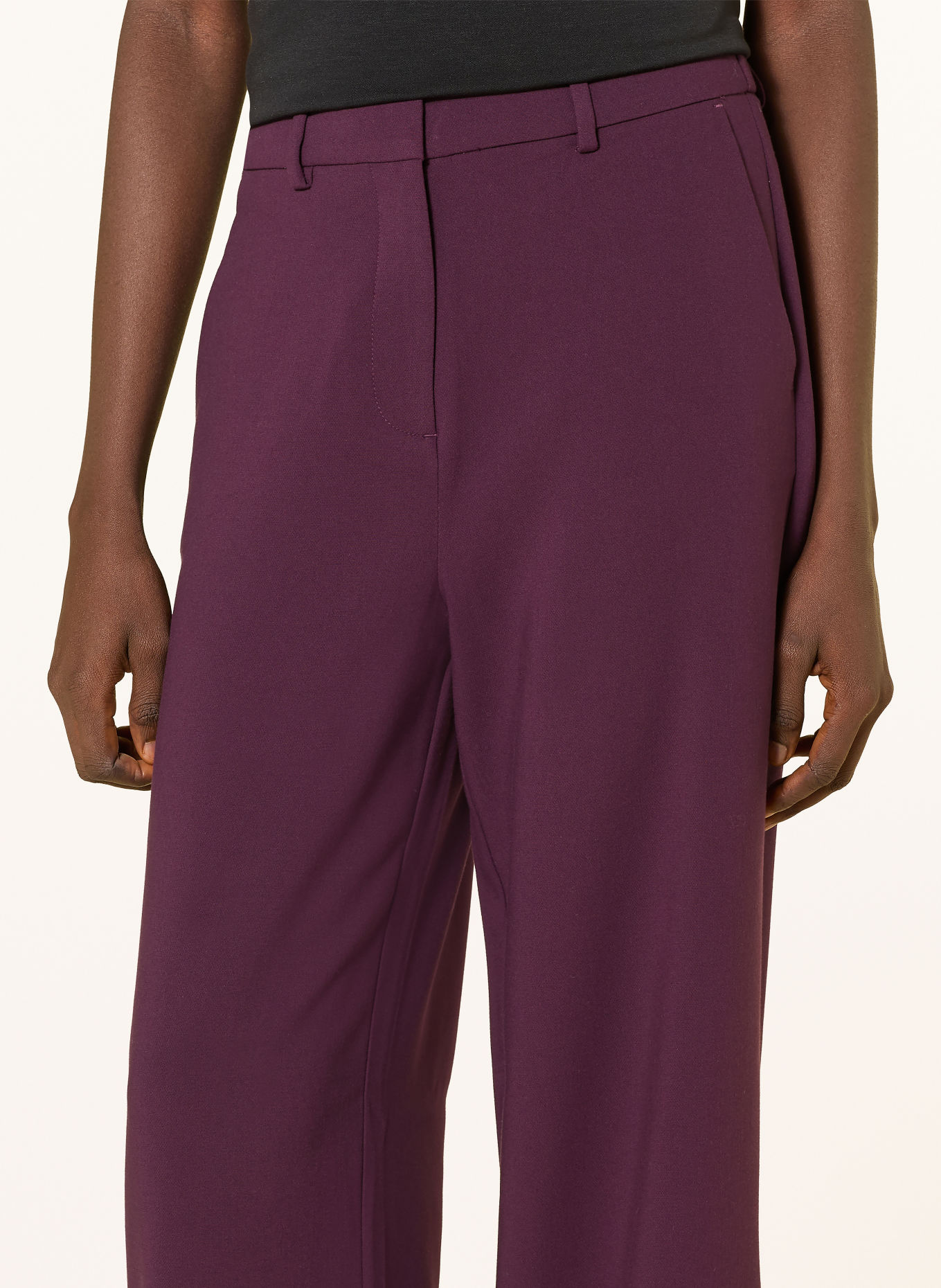 MSCH COPENHAGEN Wide-leg trousers MSCHMACY MICHELLE: DARK PURPLE