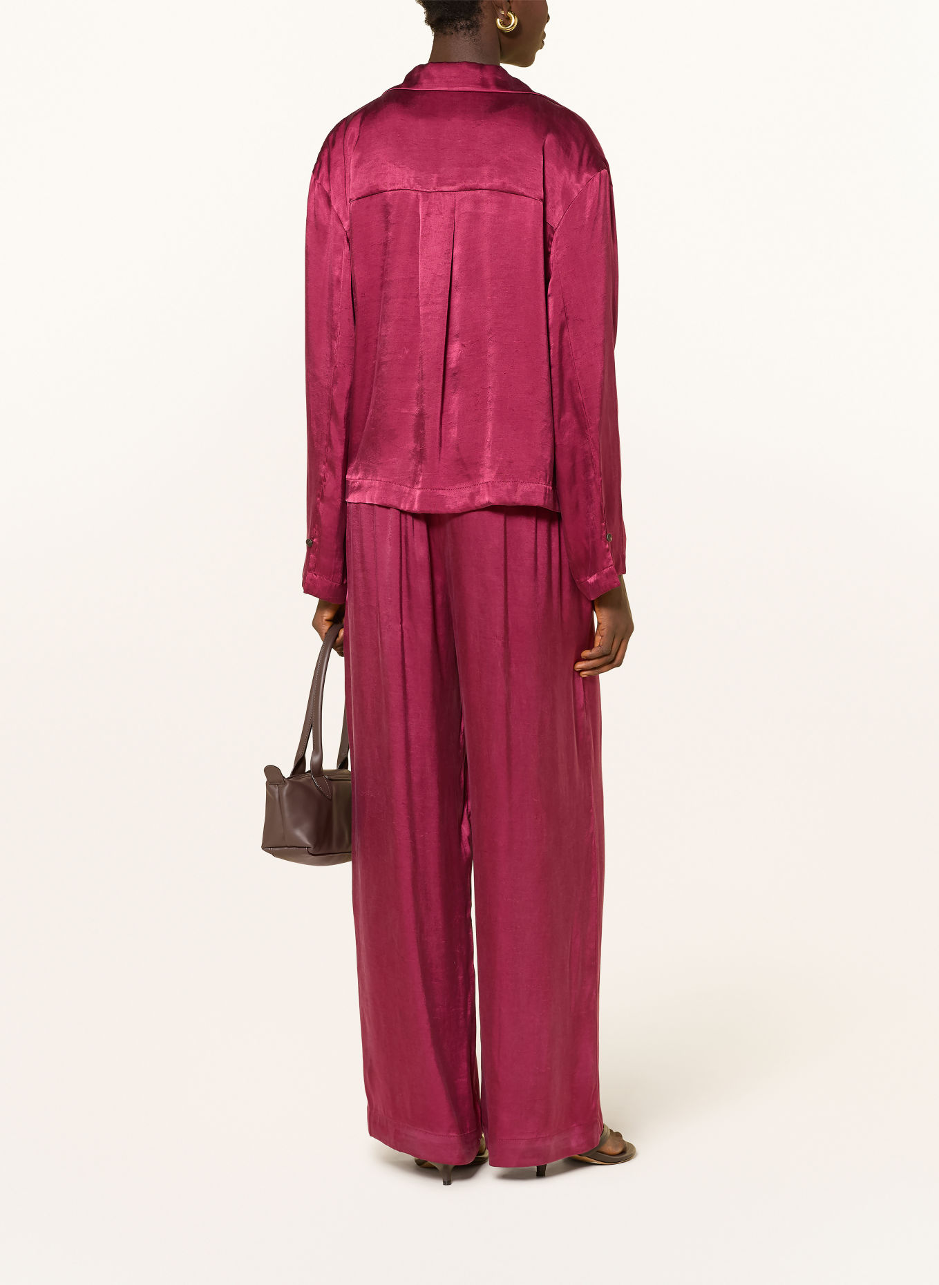 MSCH COPENHAGEN Satin Pants MSCHSHAELAN: RED