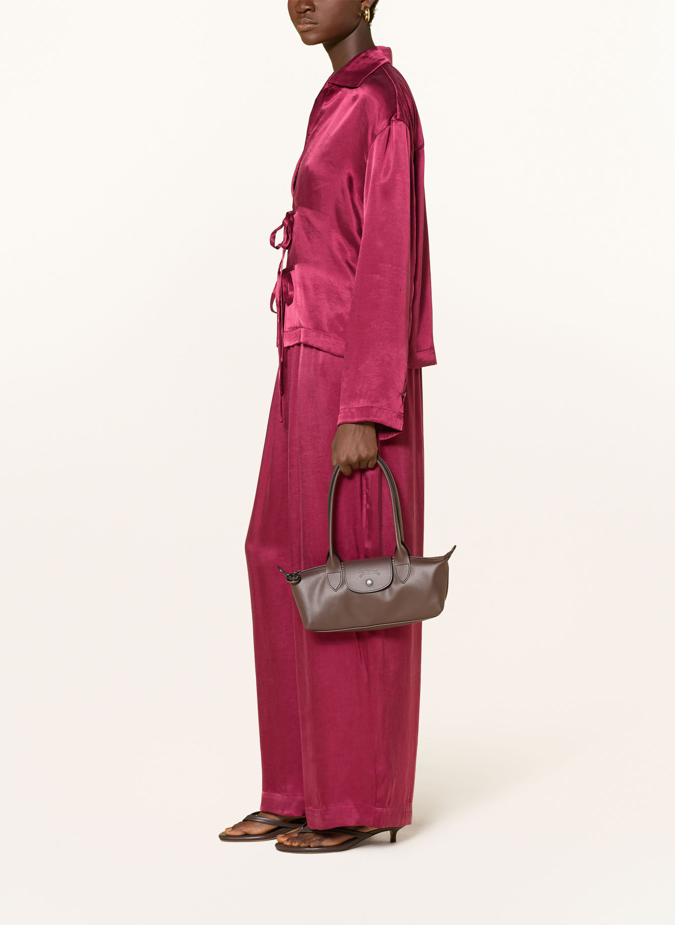 MSCH COPENHAGEN Satin Pants MSCHSHAELAN: RED