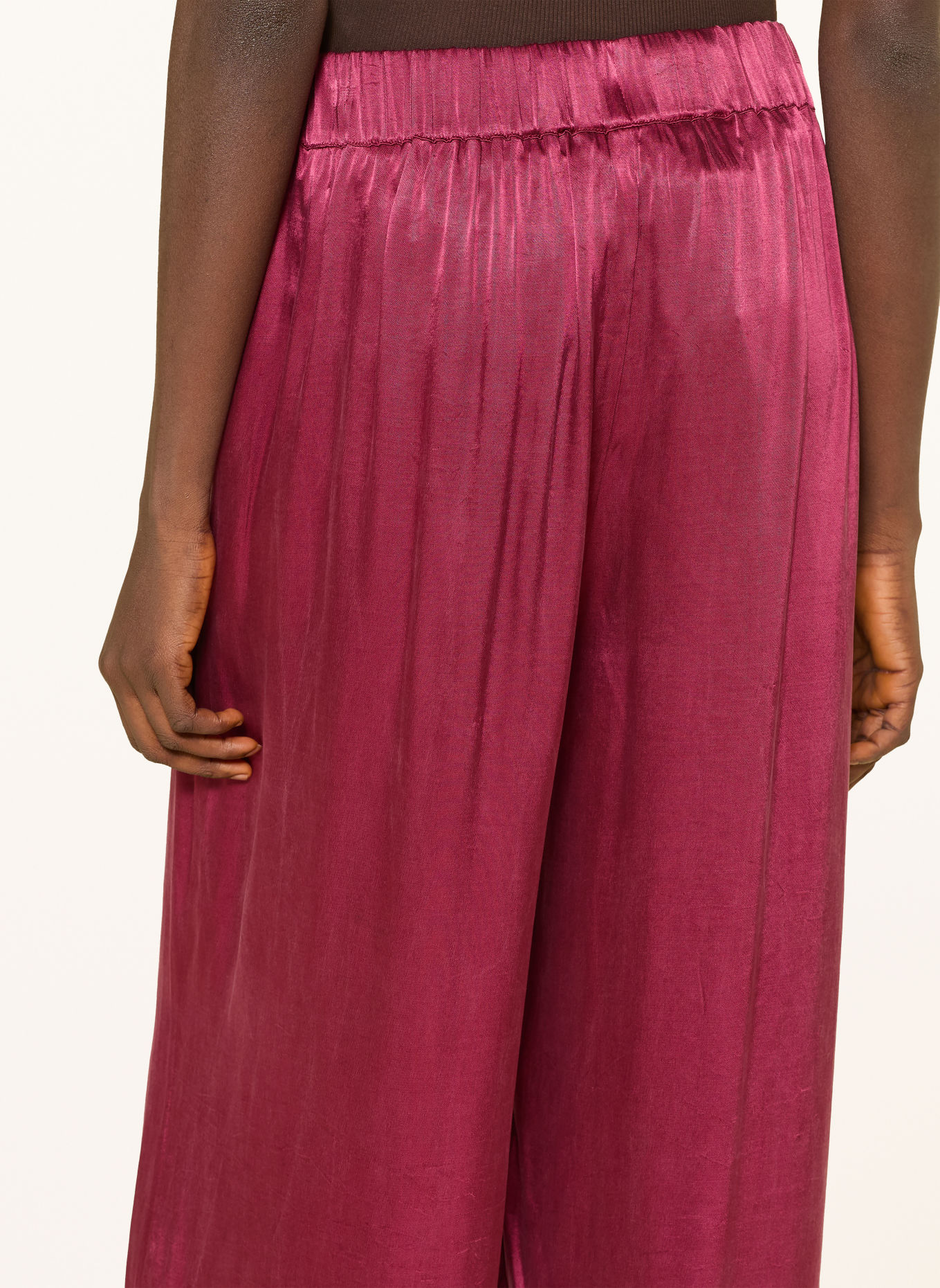 MSCH COPENHAGEN Satin Pants MSCHSHAELAN: RED