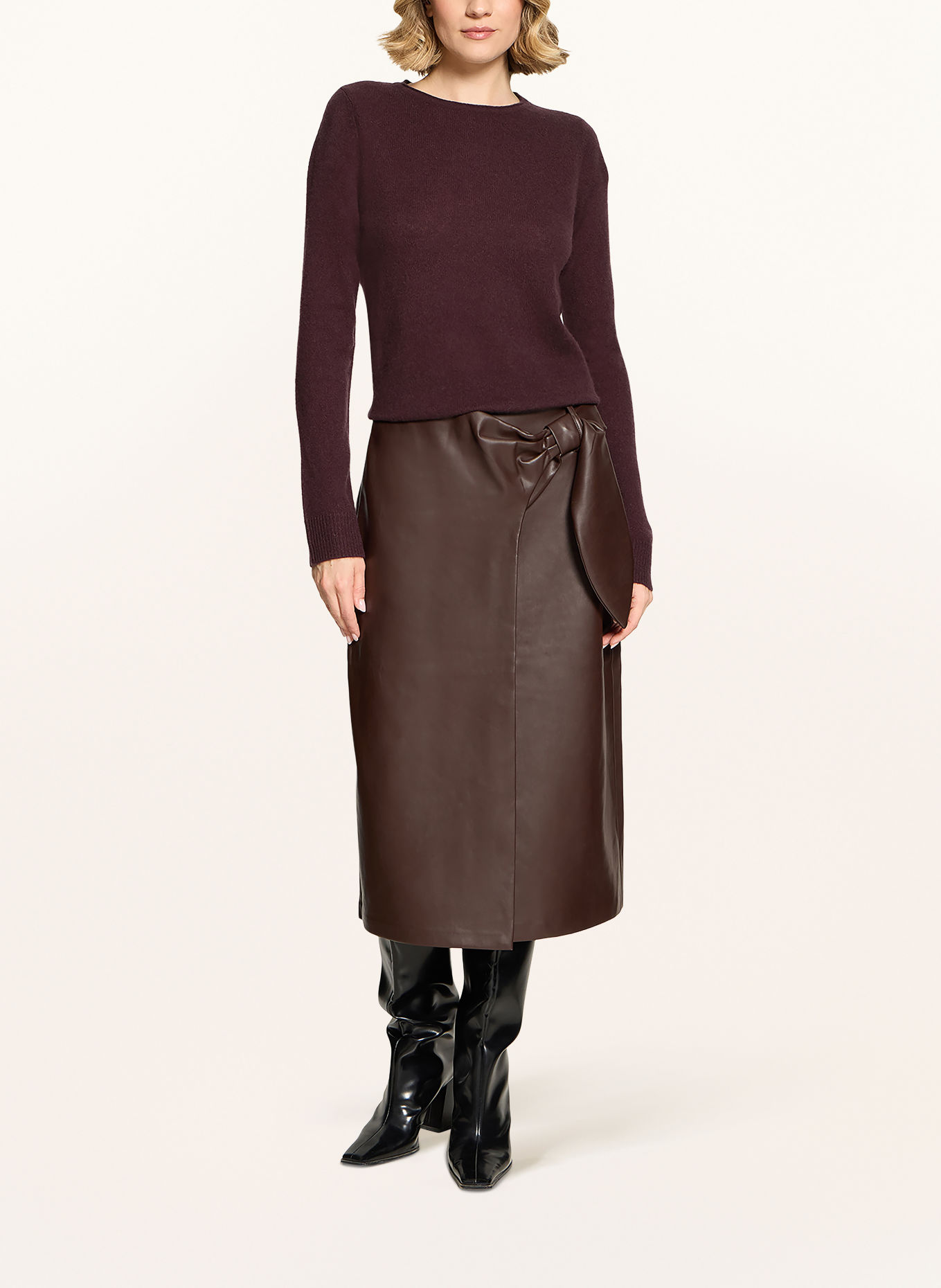 CARTOON Cashmere-Pullover: DUNKELBRAUN