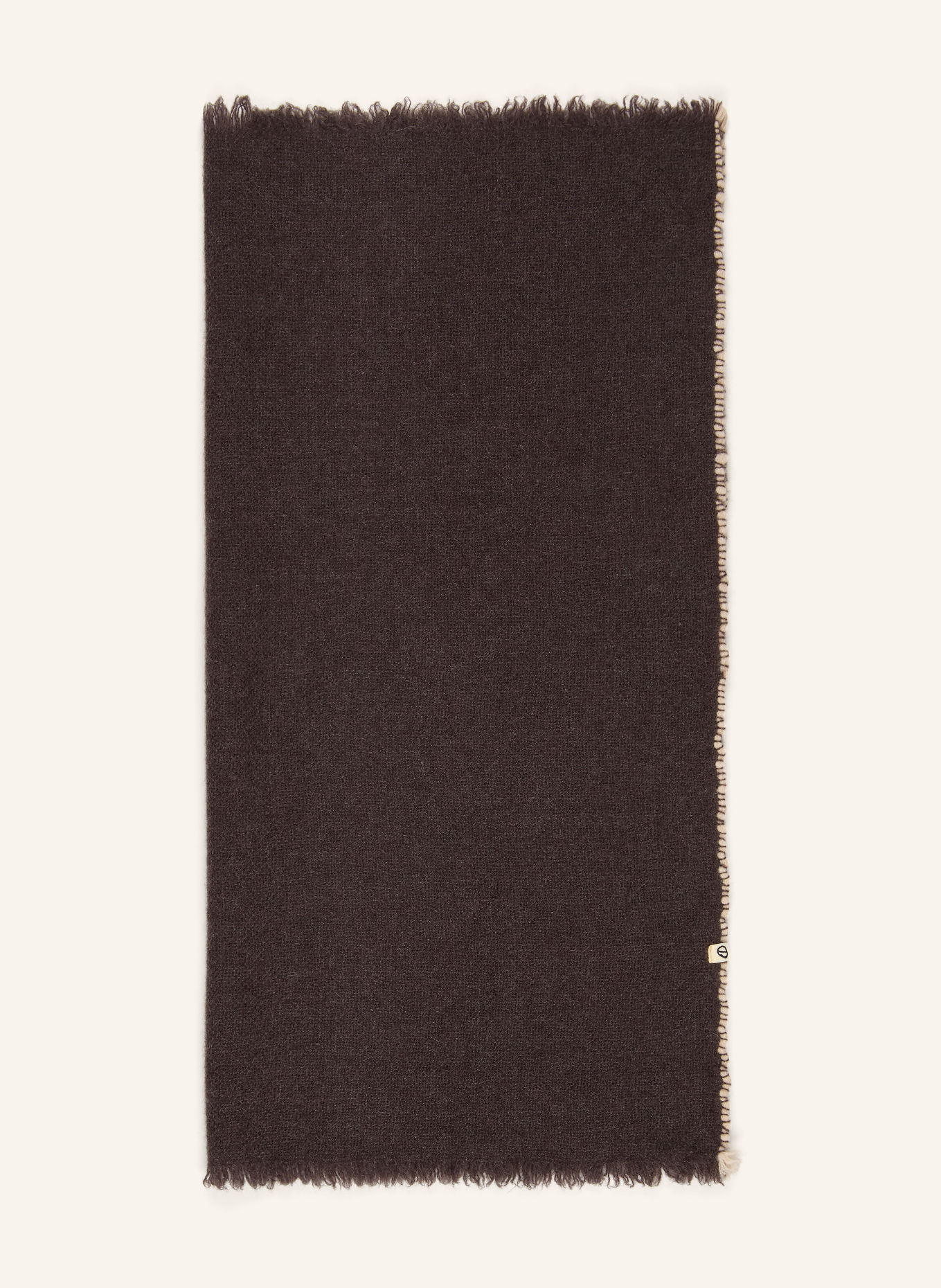 Oats & Rice Cashmere-Tuch NOMA: DUNKELBRAUN / CREME