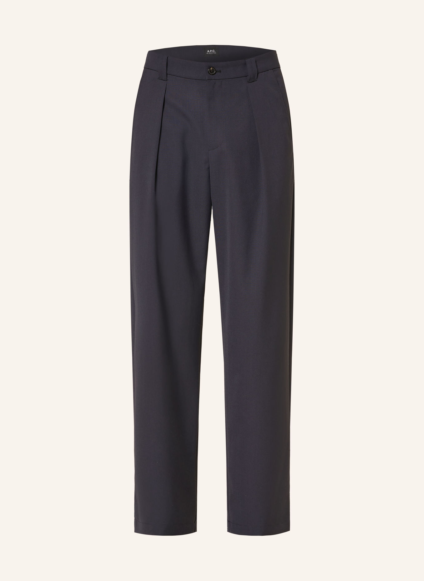 A.P.C. Broek RENATO Wide Fit: DONKERBLAUW