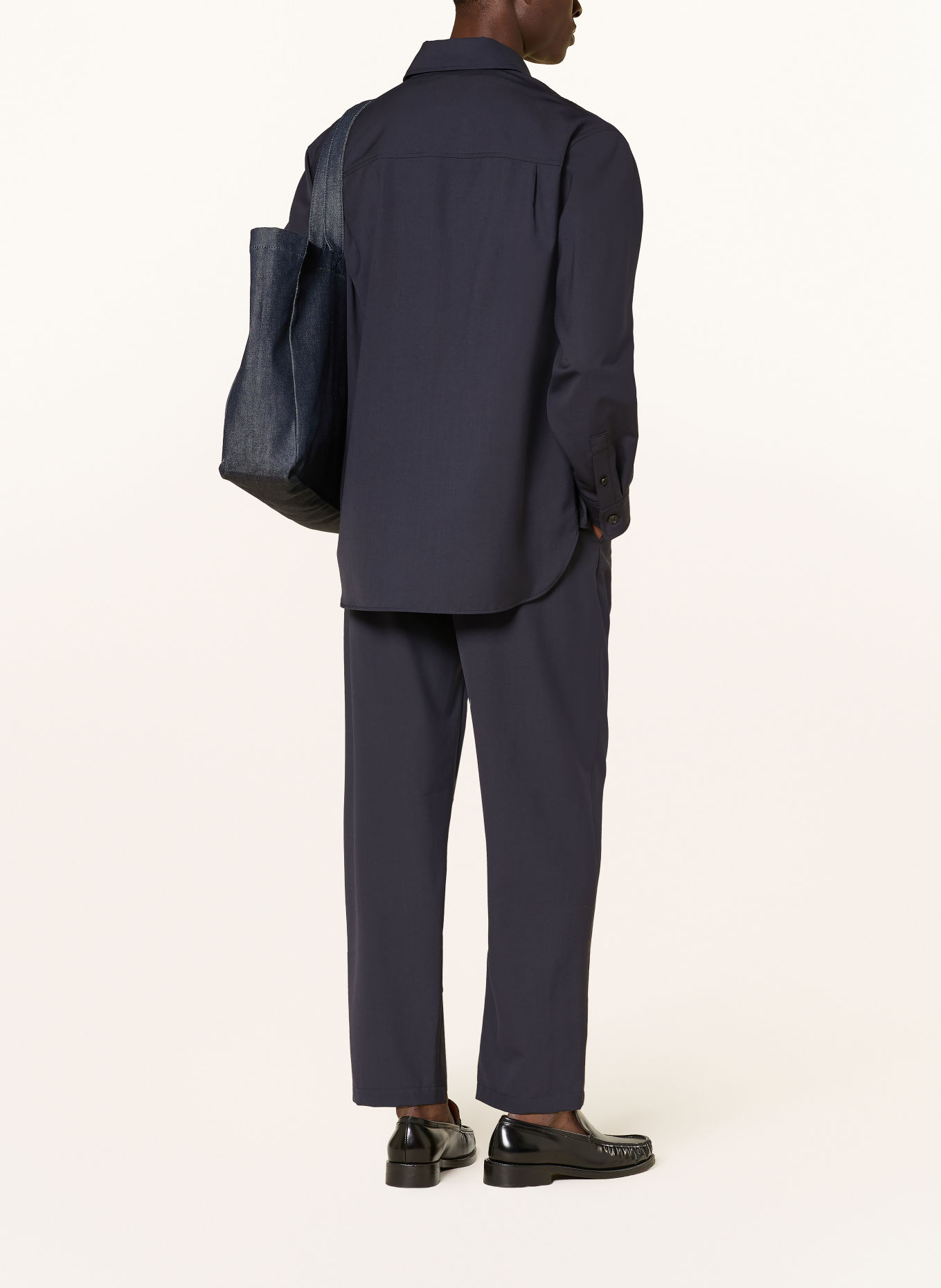 A.P.C. Broek RENATO Wide Fit: DONKERBLAUW