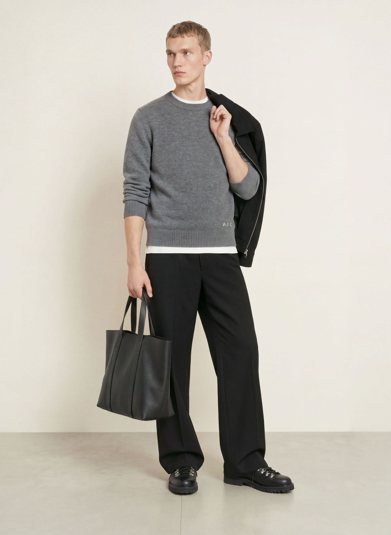A.P.C. Trui EDMOND: DONKERGRIJS