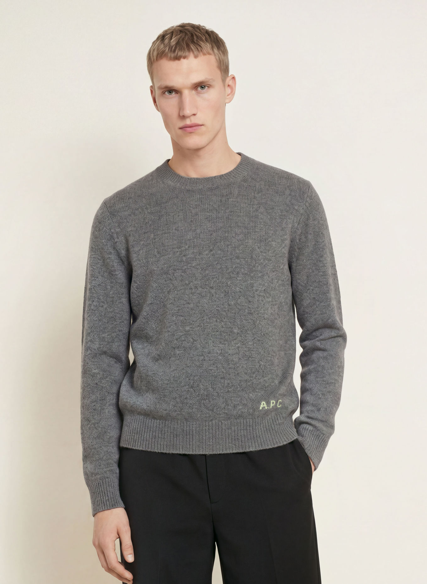 A.P.C. Trui EDMOND: DONKERGRIJS