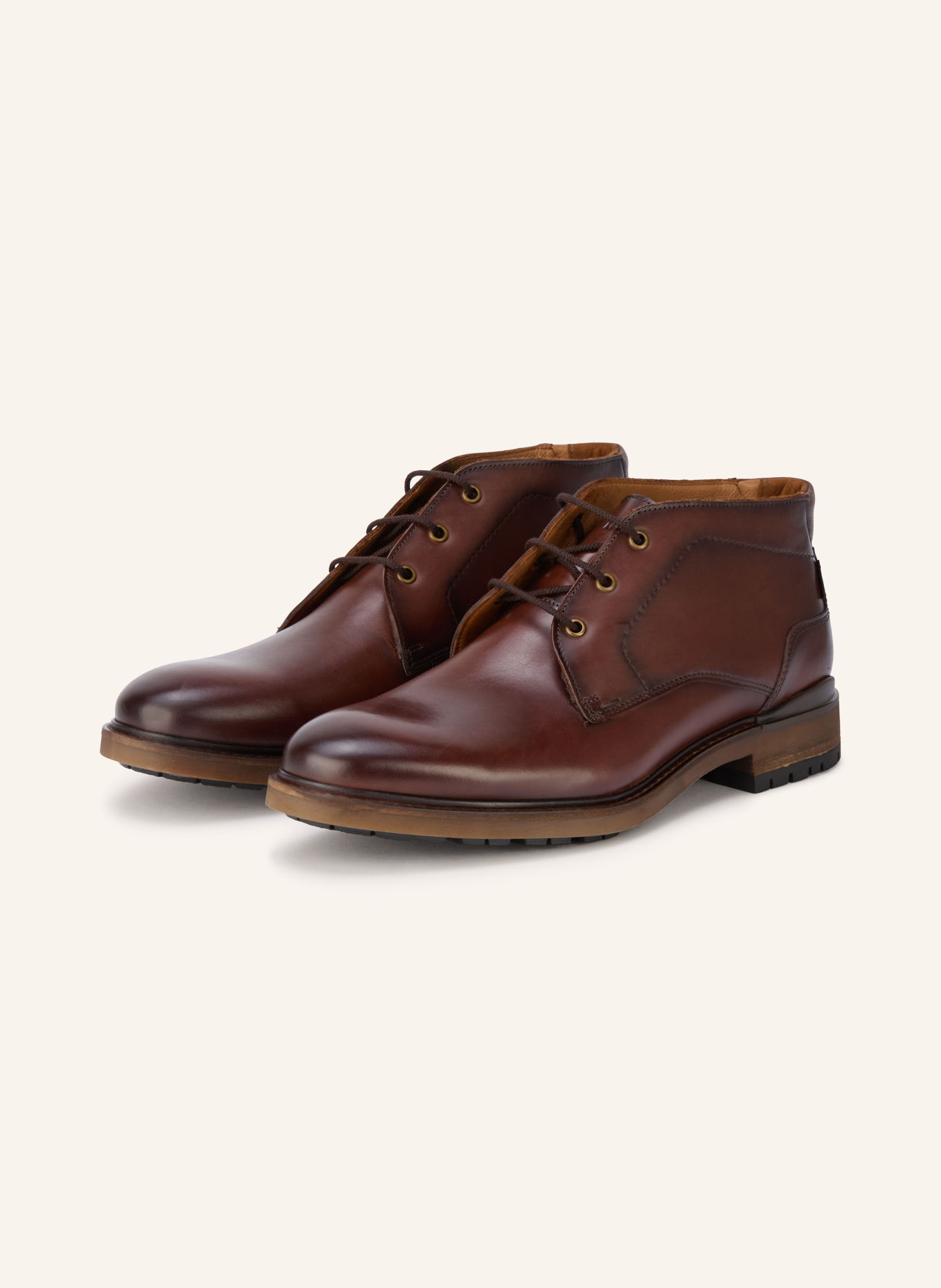 LLOYD Schnürboots VIBE 327GL: DUNKELBRAUN / GOLD