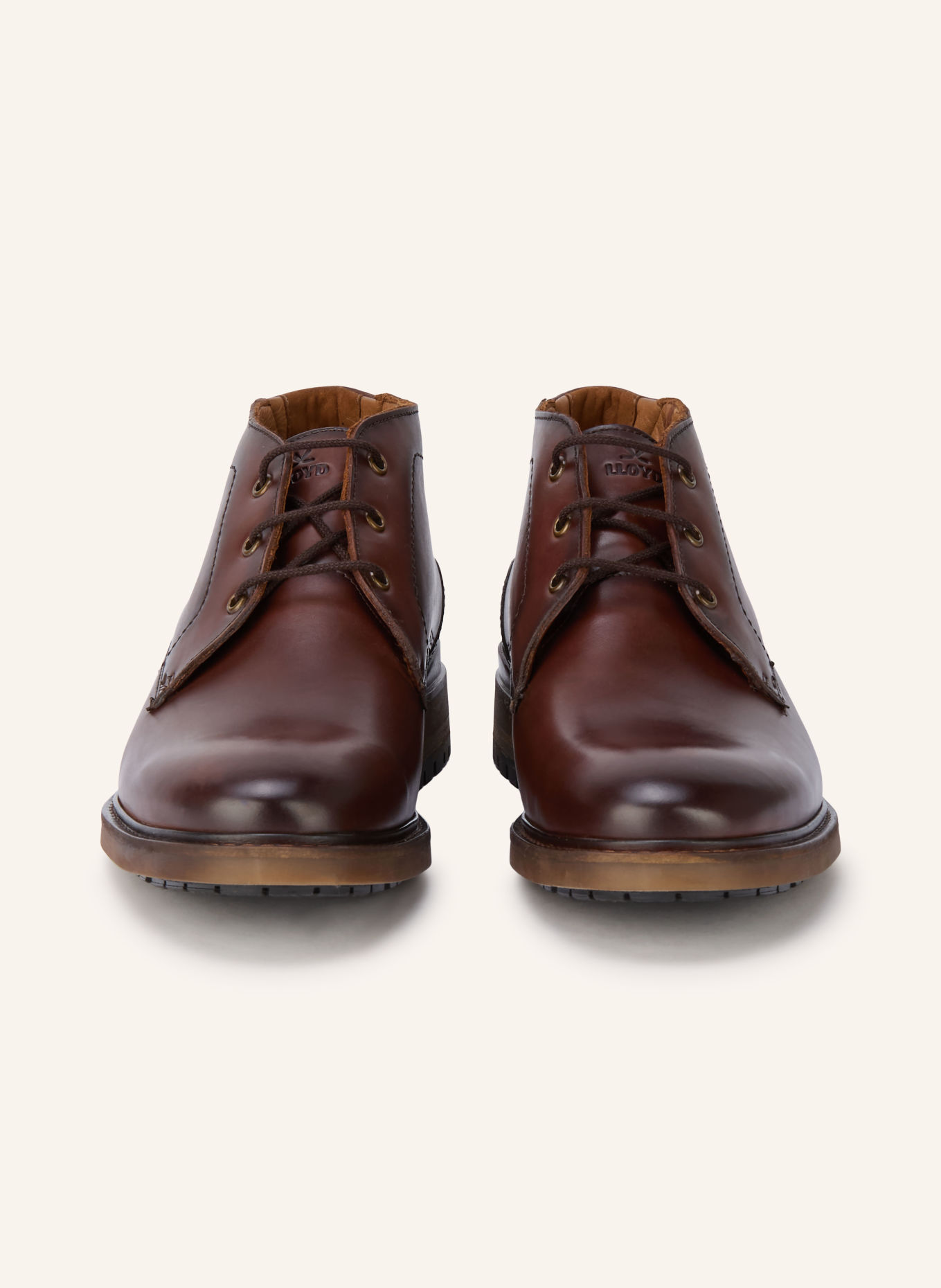 LLOYD Schnürboots VIBE 327GL: DUNKELBRAUN / GOLD