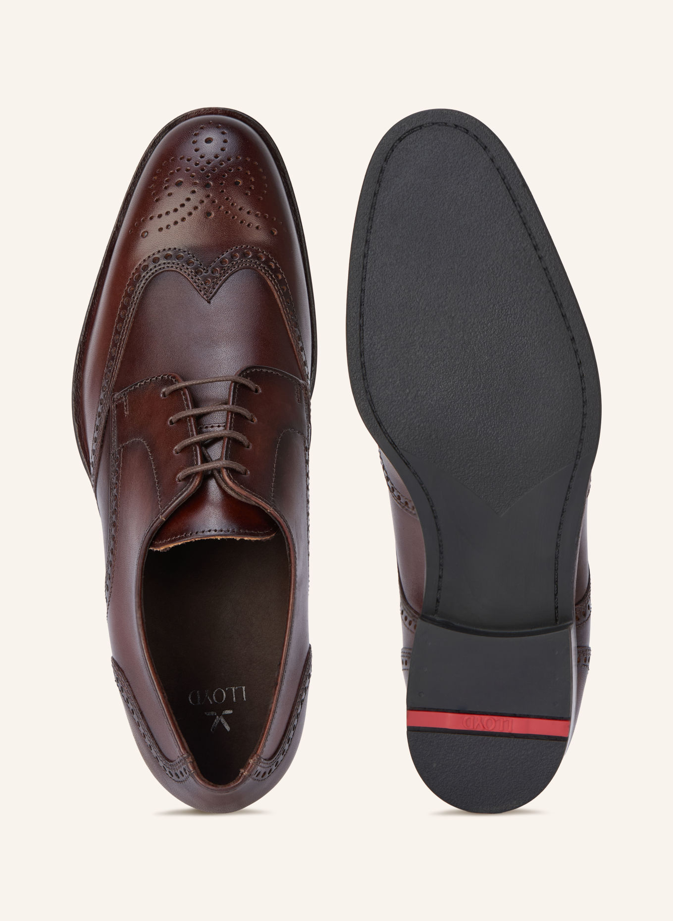 LLOYD CORE PLUS 140 Lace-up shoes: DARK BROWN