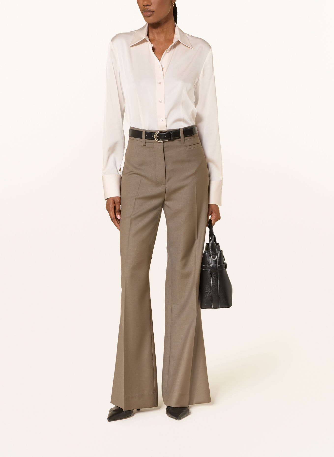 van Laack Overhemdblouse VL-ULIZ-XX met zijde: ECRU