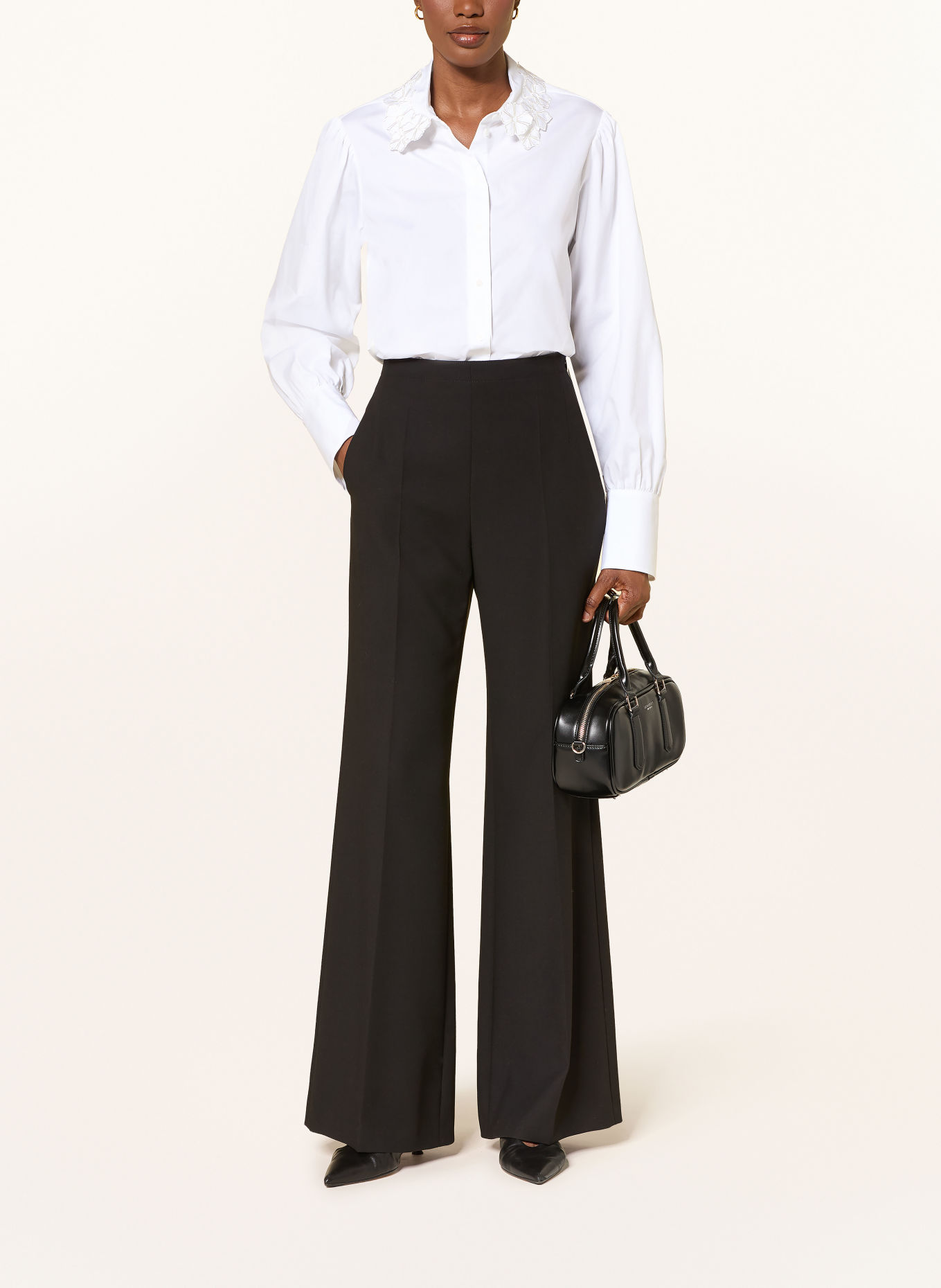 van Laack Hemdbluse VL-FJELLA-APPL mit Spitze: WEISS